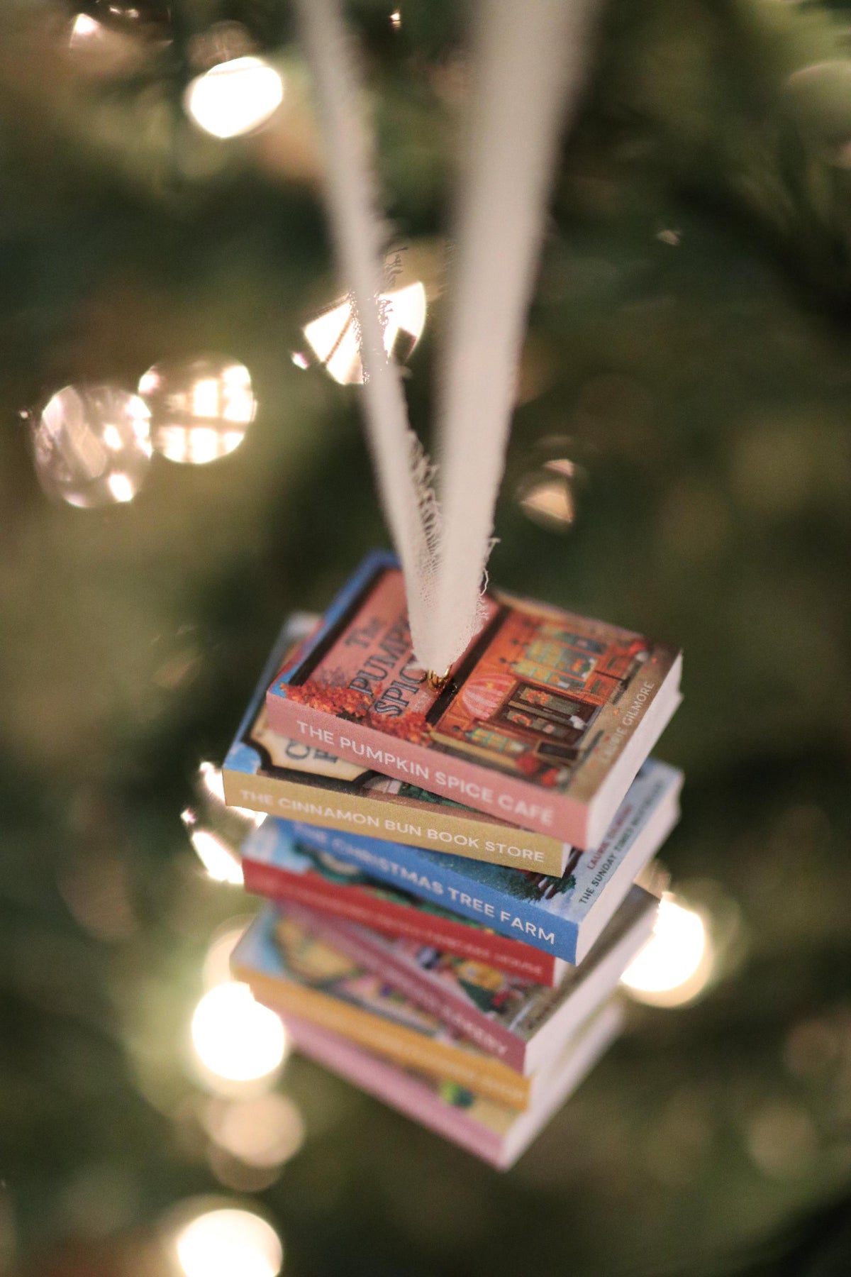 Dream Harbor Mini Book Stack Ornament