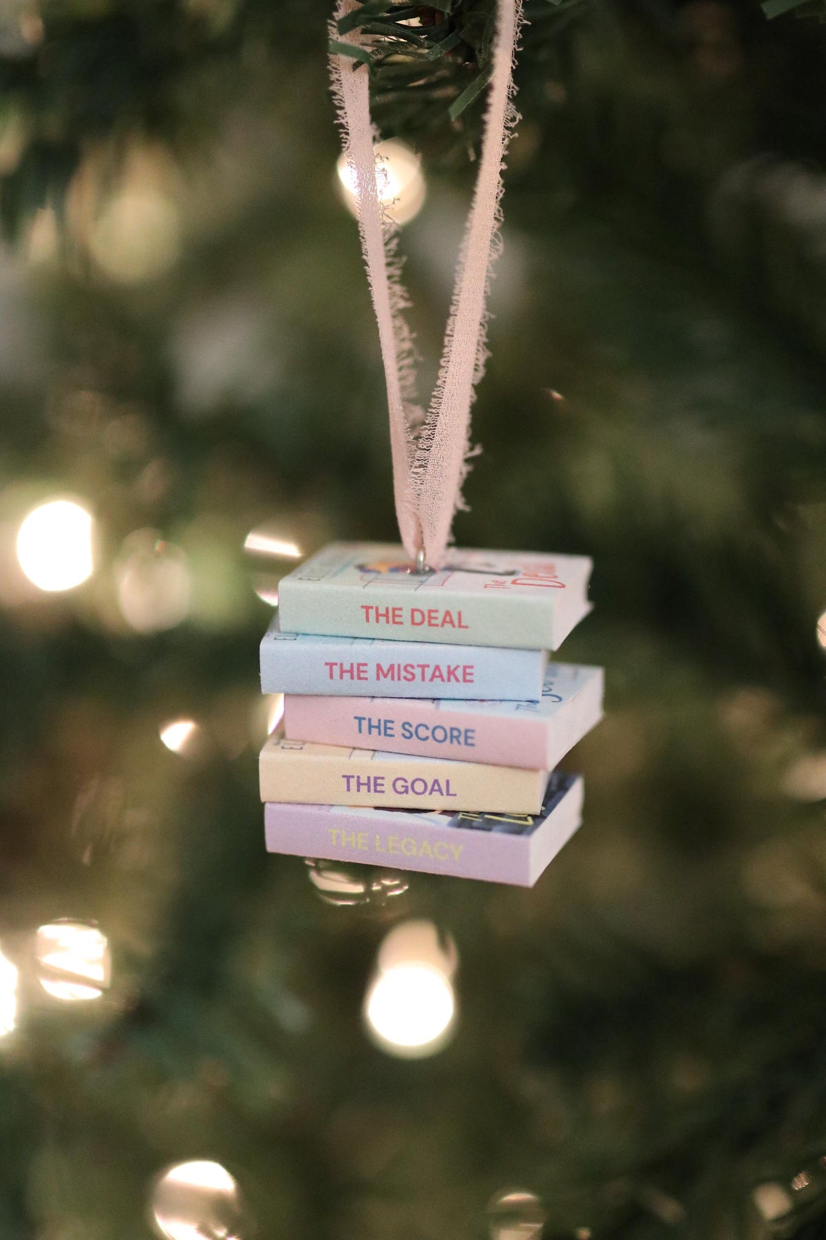 Off-Campus Mini Book Stack Ornament