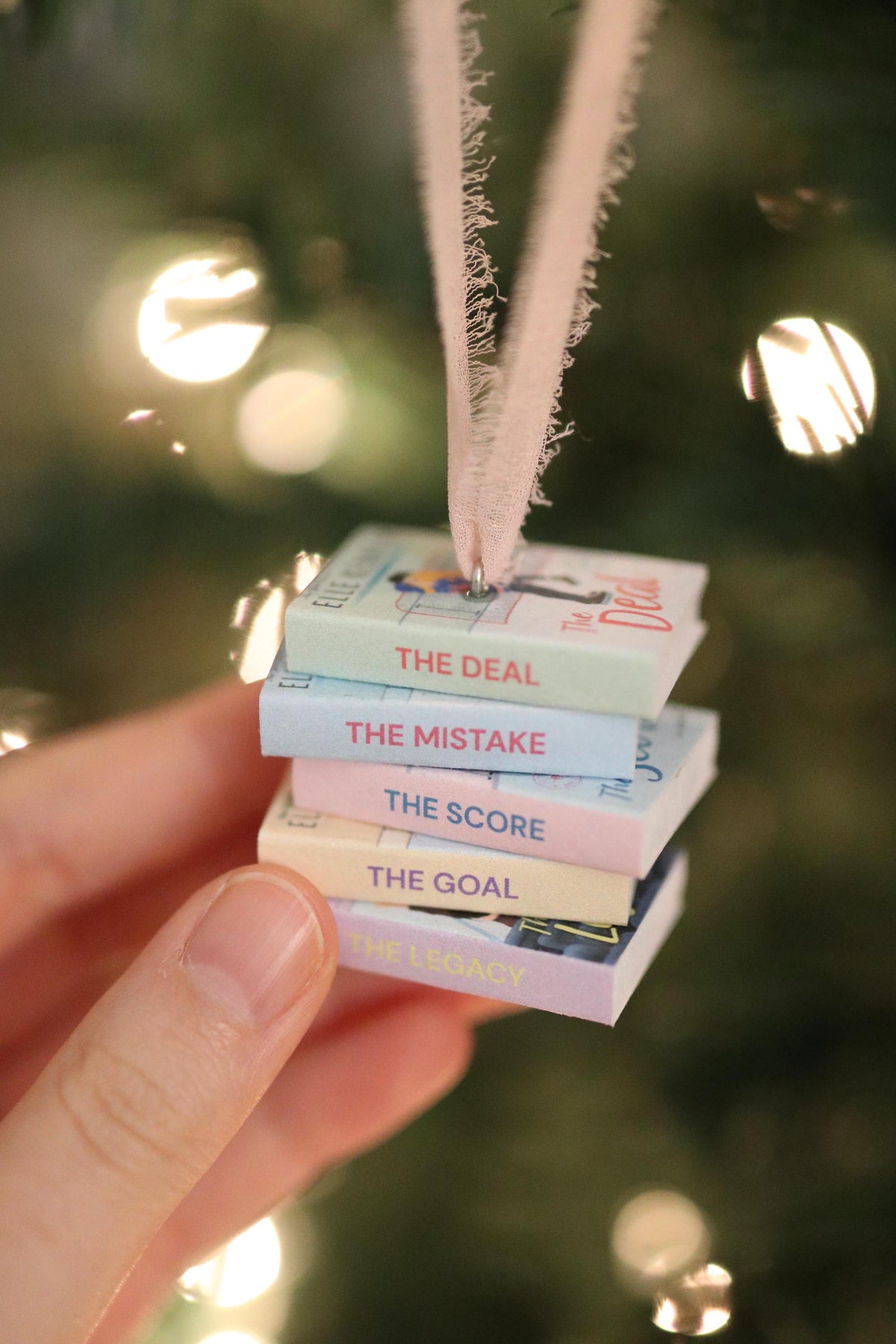 Off-Campus Mini Book Stack Ornament