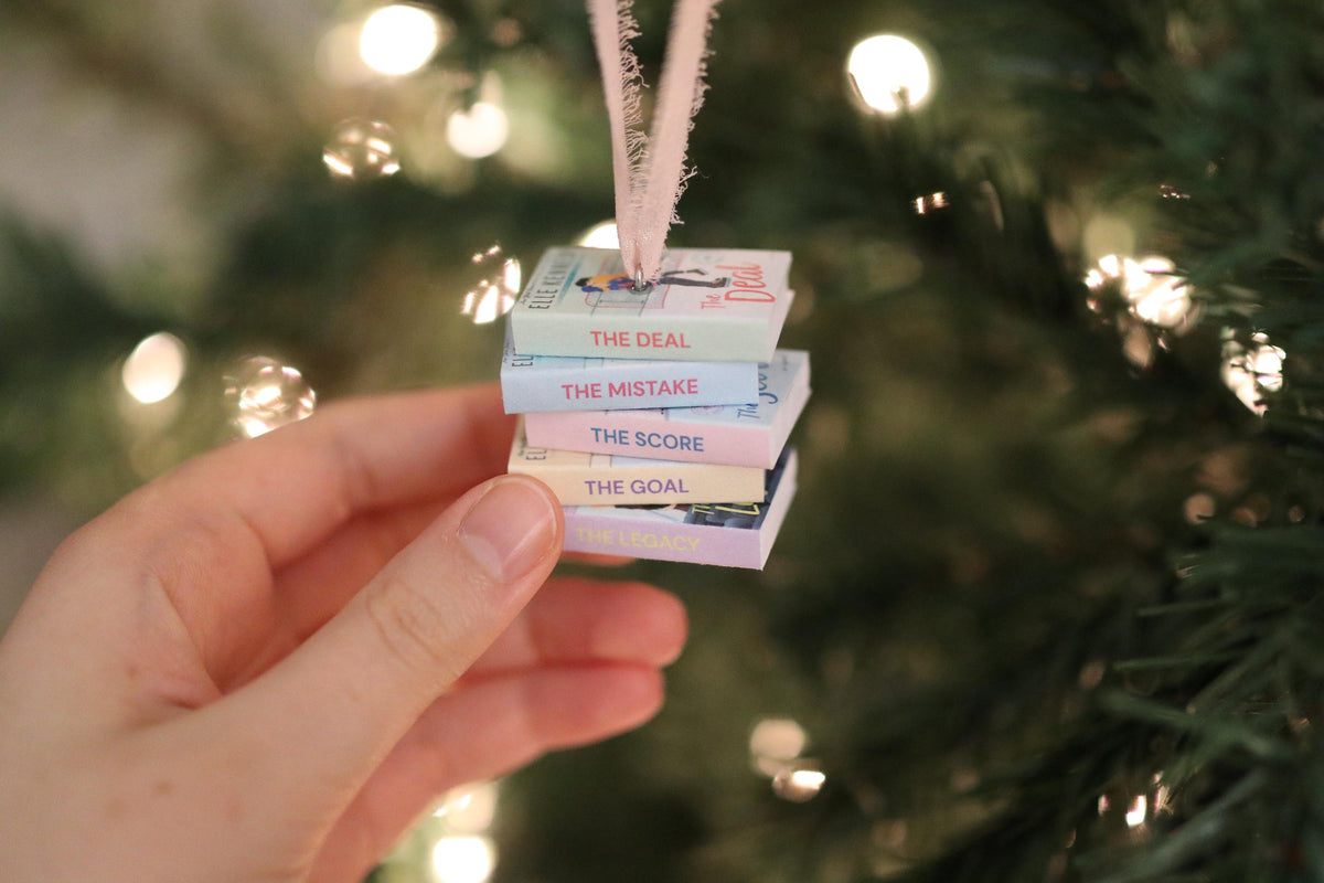 Off-Campus Mini Book Stack Ornament