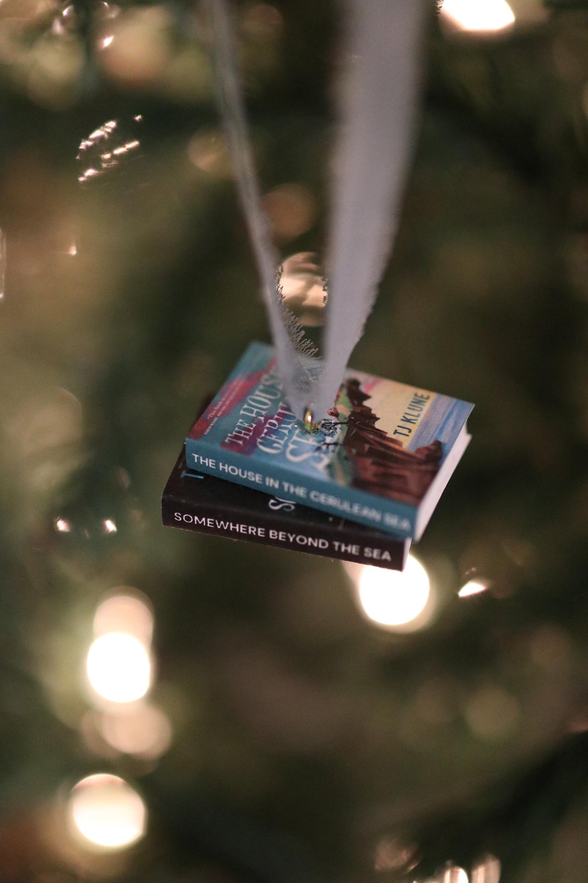 The House of the Cerulean Sea Mini Book Stack Ornament
