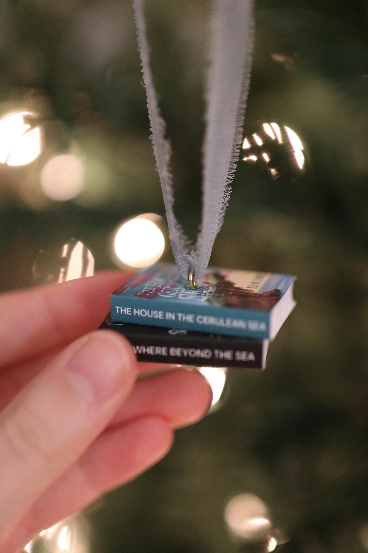The House of the Cerulean Sea Mini Book Stack Ornament