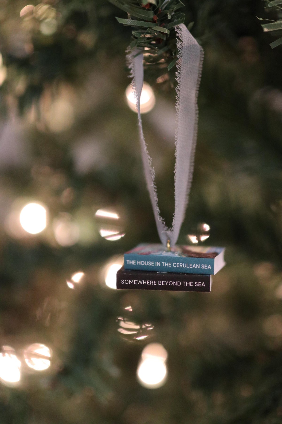 The House of the Cerulean Sea Mini Book Stack Ornament