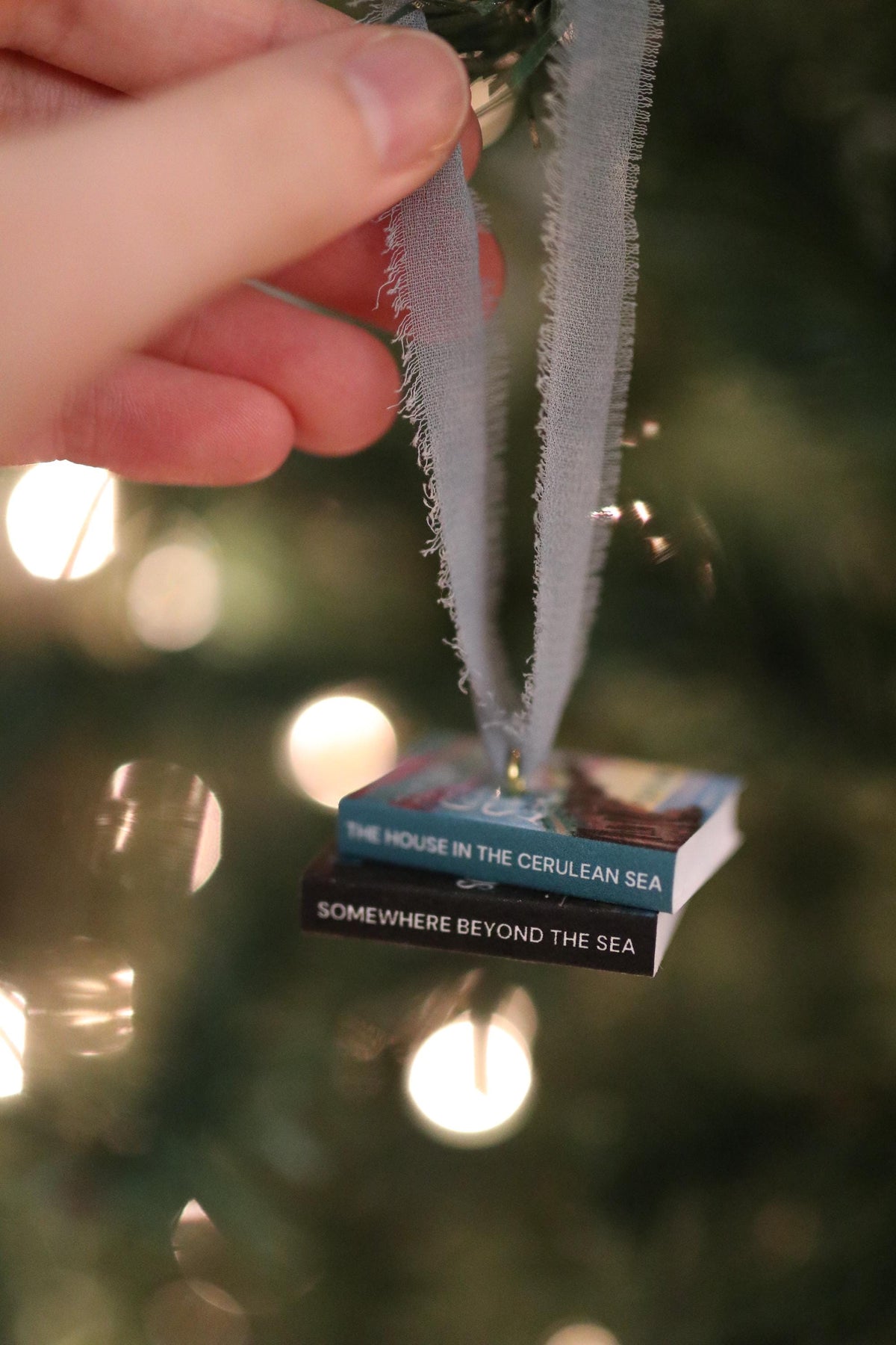 The House of the Cerulean Sea Mini Book Stack Ornament