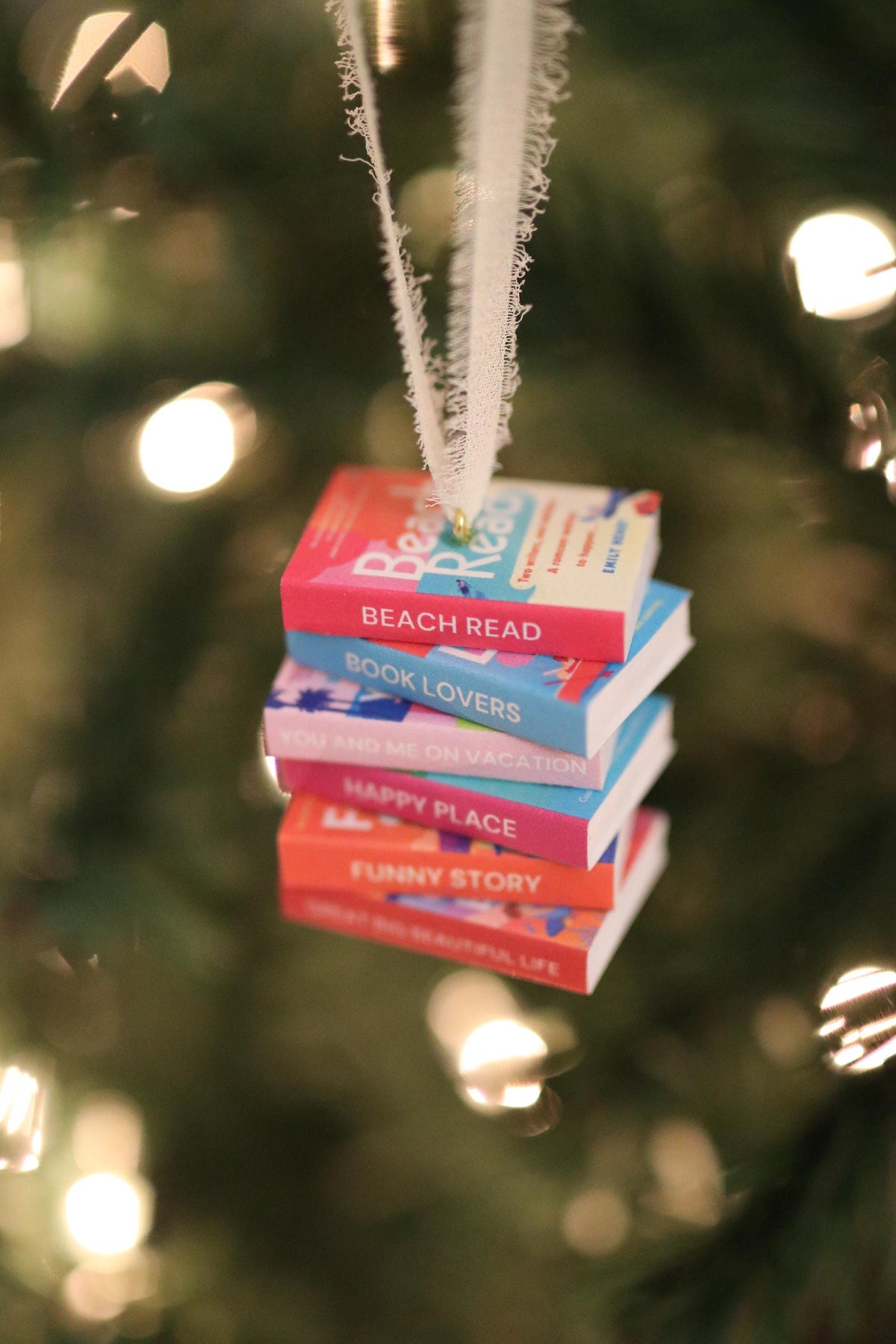 Emily Henry Mini Book Stack Ornament