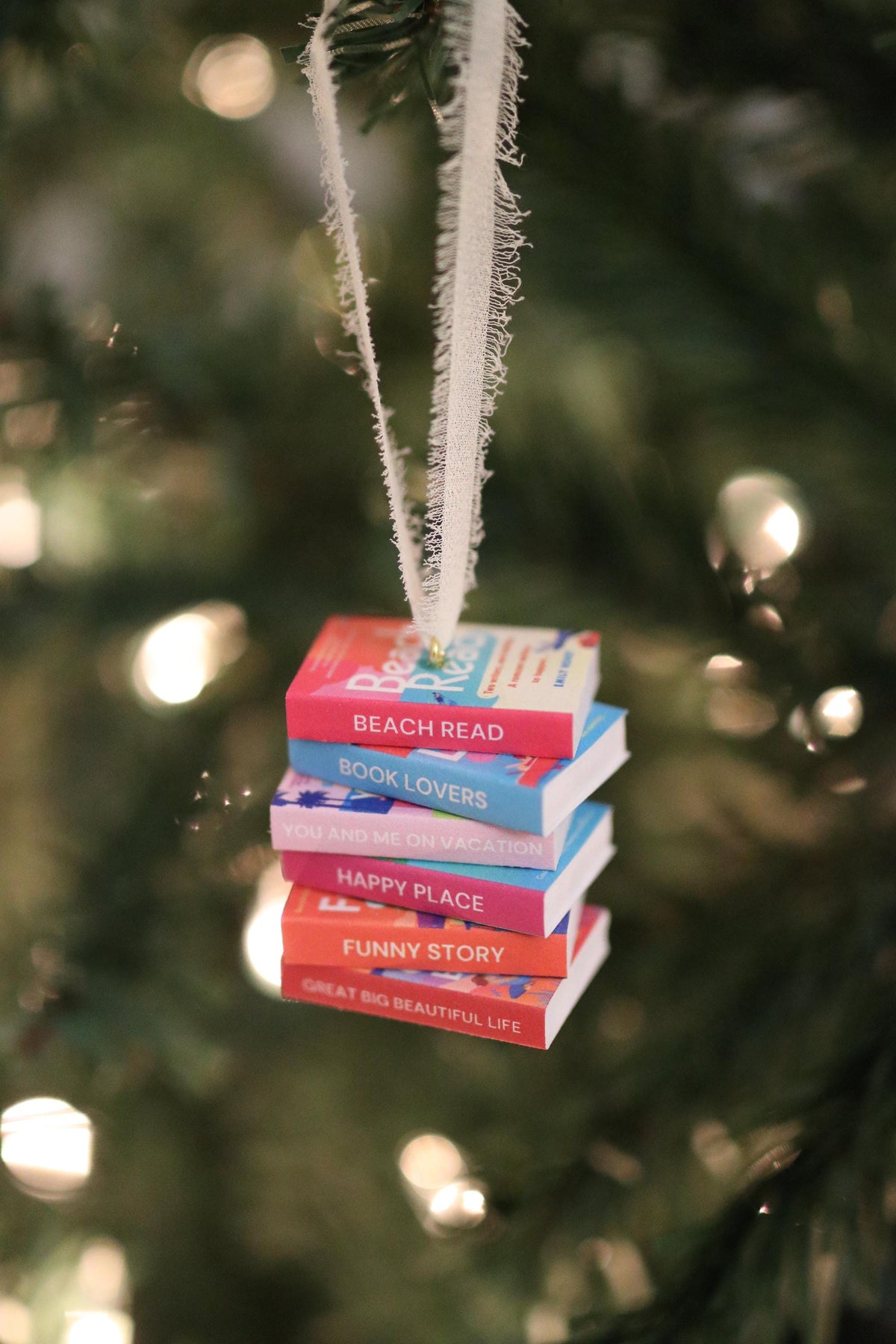 Emily Henry Mini Book Stack Ornament