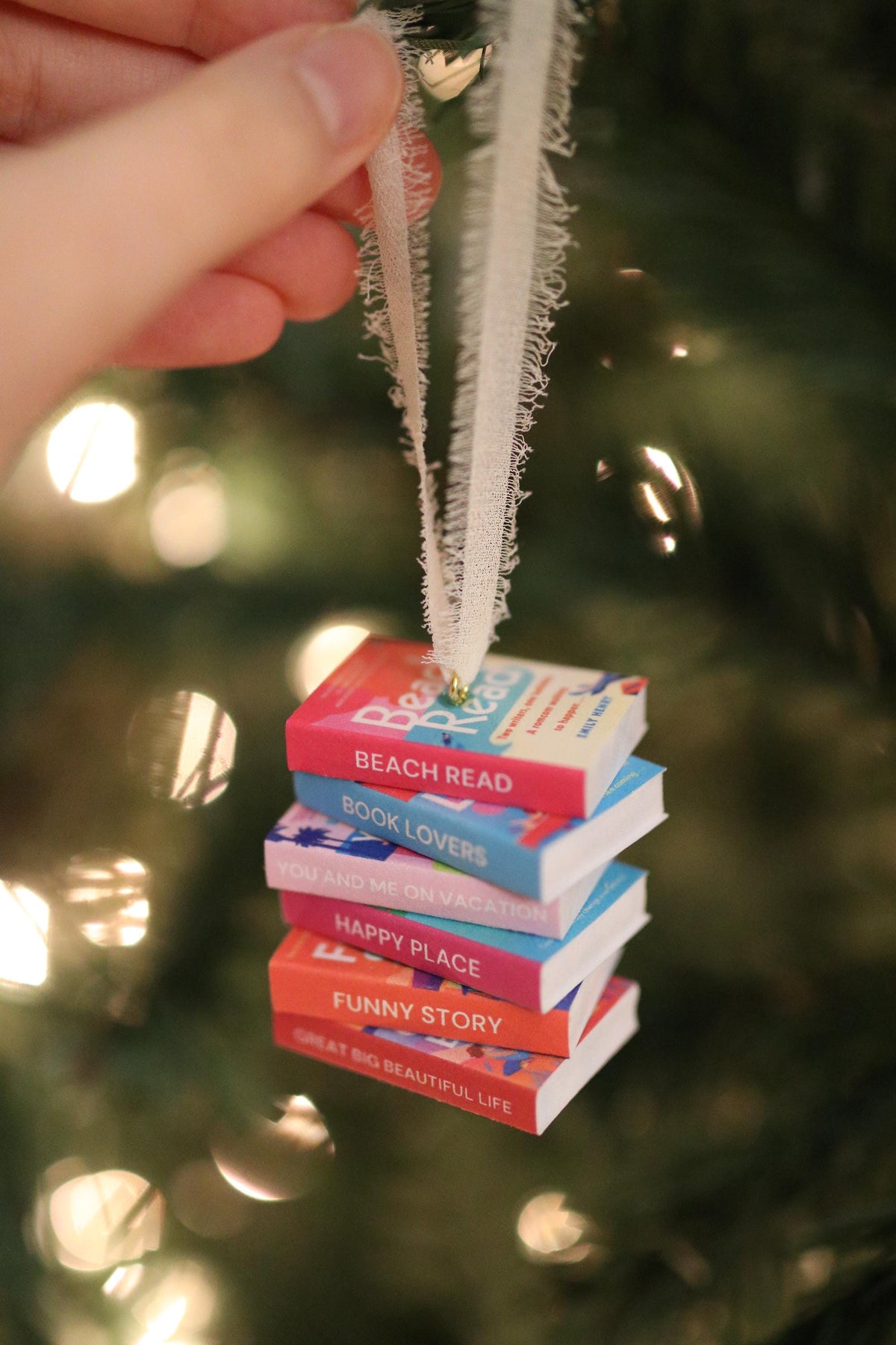 Emily Henry Mini Book Stack Ornament
