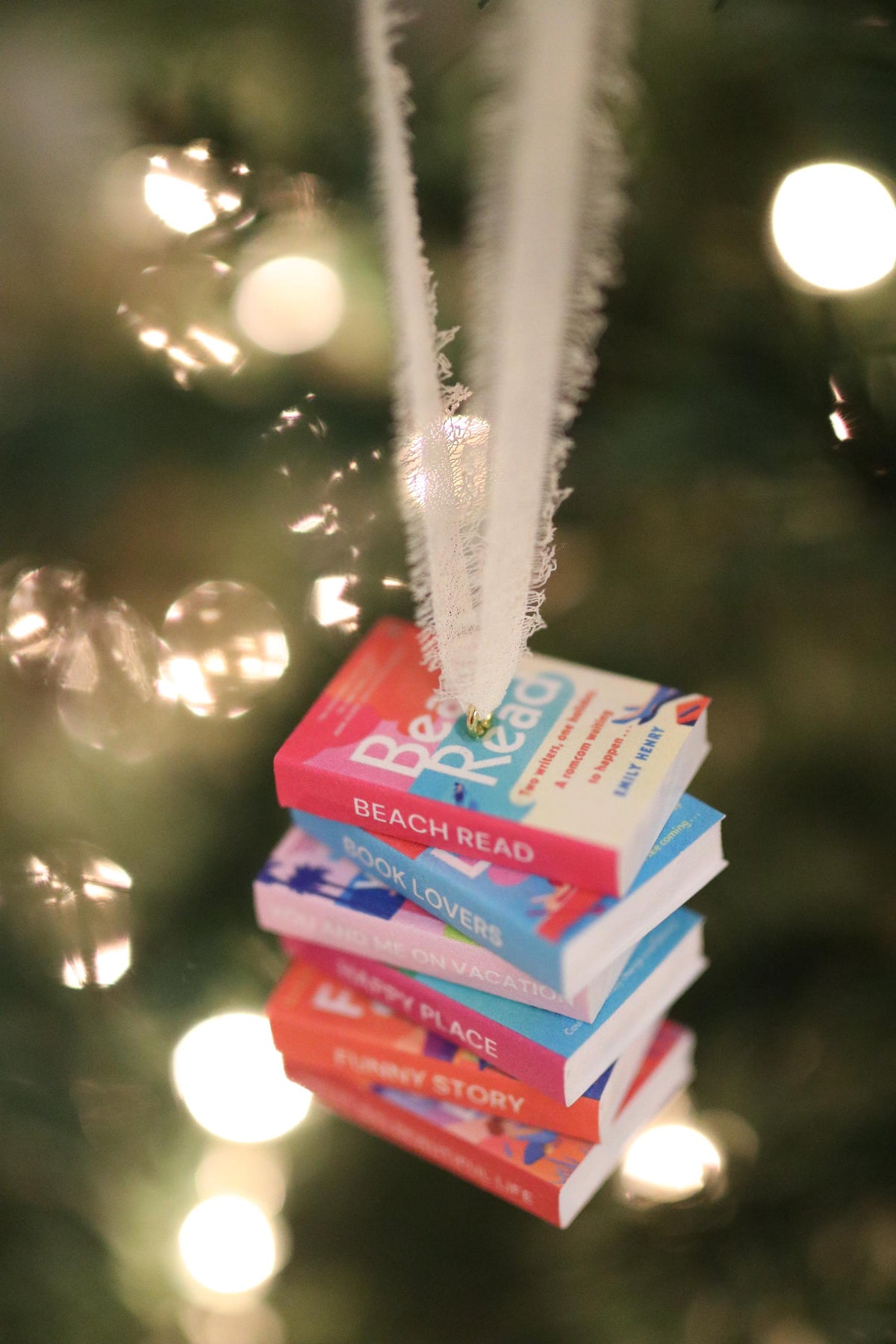 Emily Henry Mini Book Stack Ornament