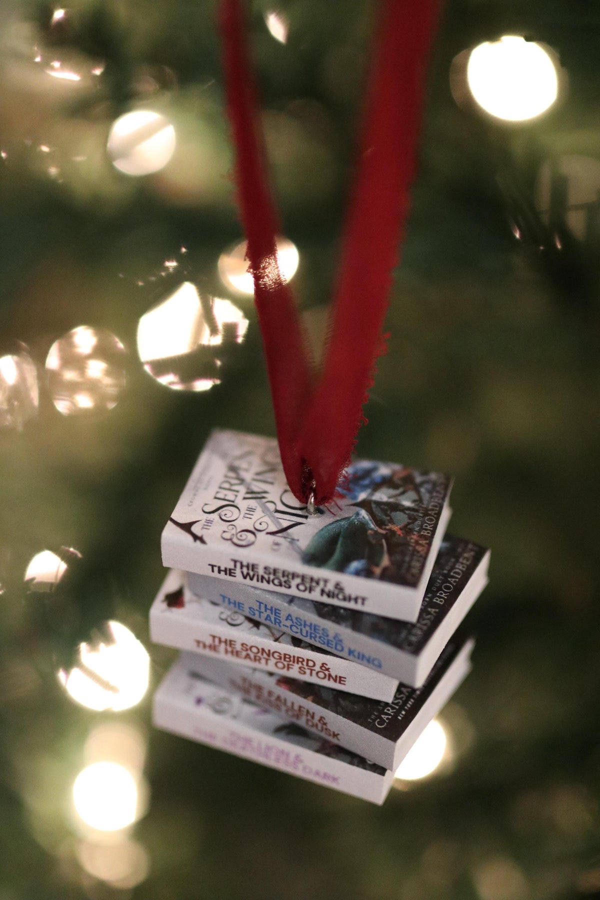 The Serpent and the Wings of Night Mini Book Stack Ornament