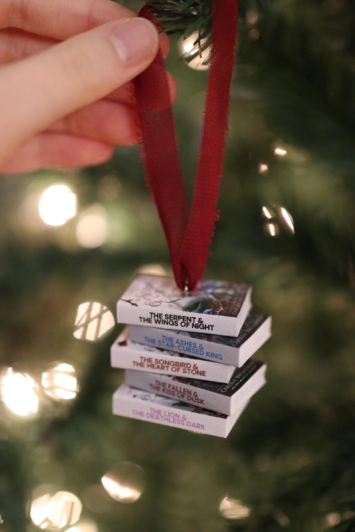 The Serpent and the Wings of Night Mini Book Stack Ornament