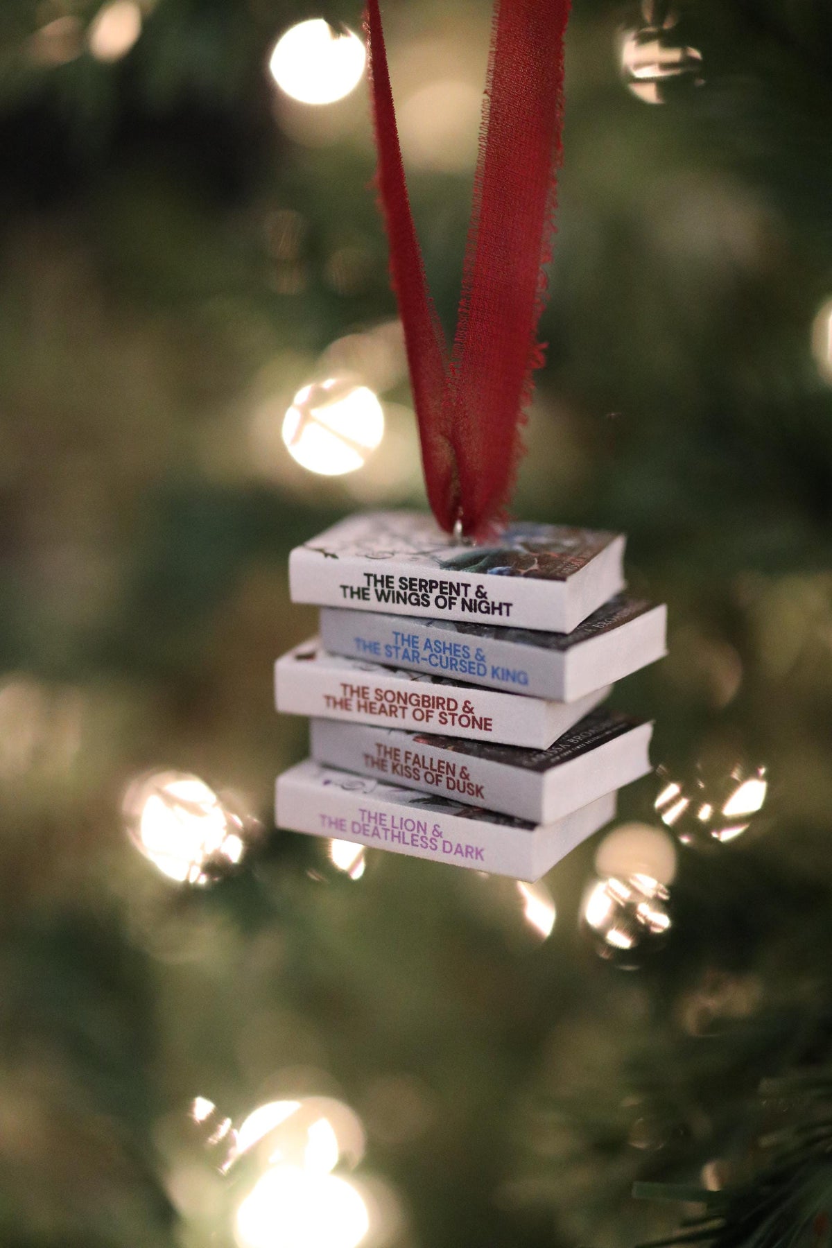 The Serpent and the Wings of Night Mini Book Stack Ornament