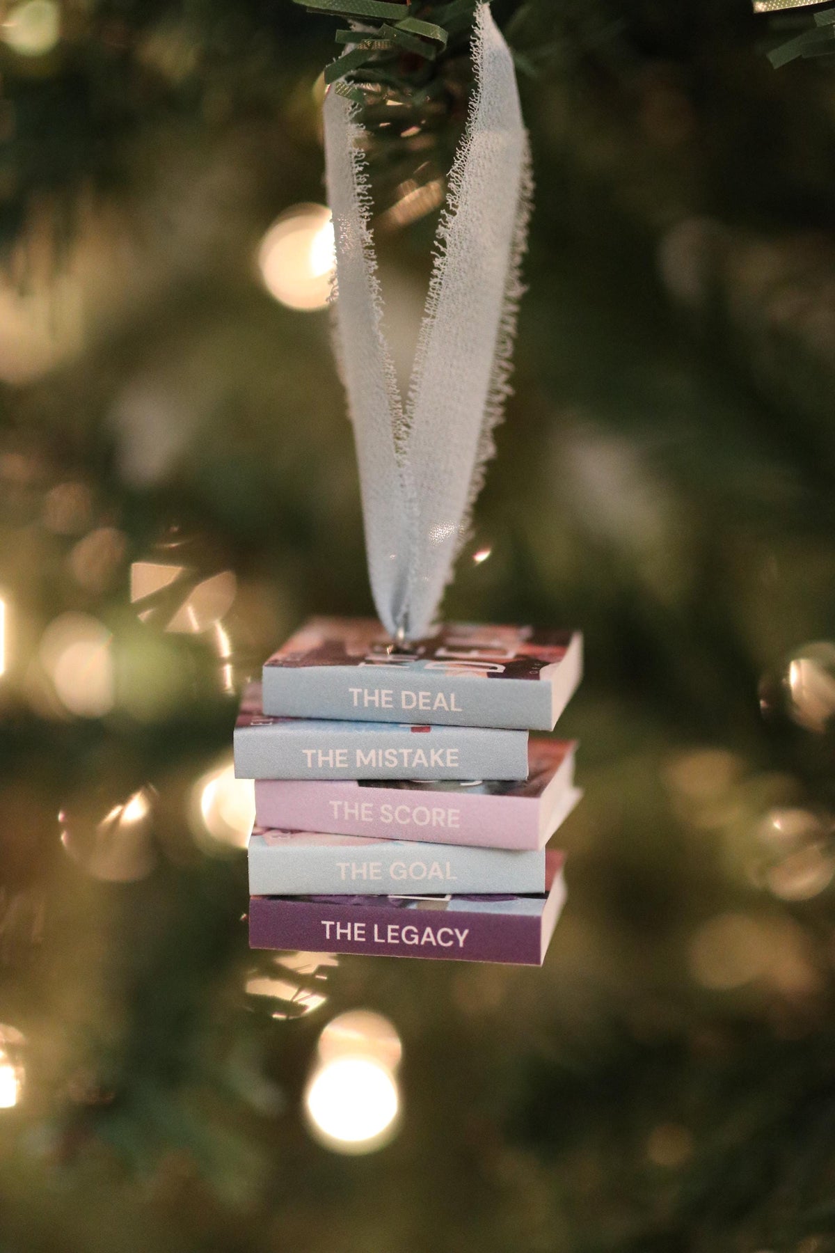 Off-Campus Mini Book Stack Ornament
