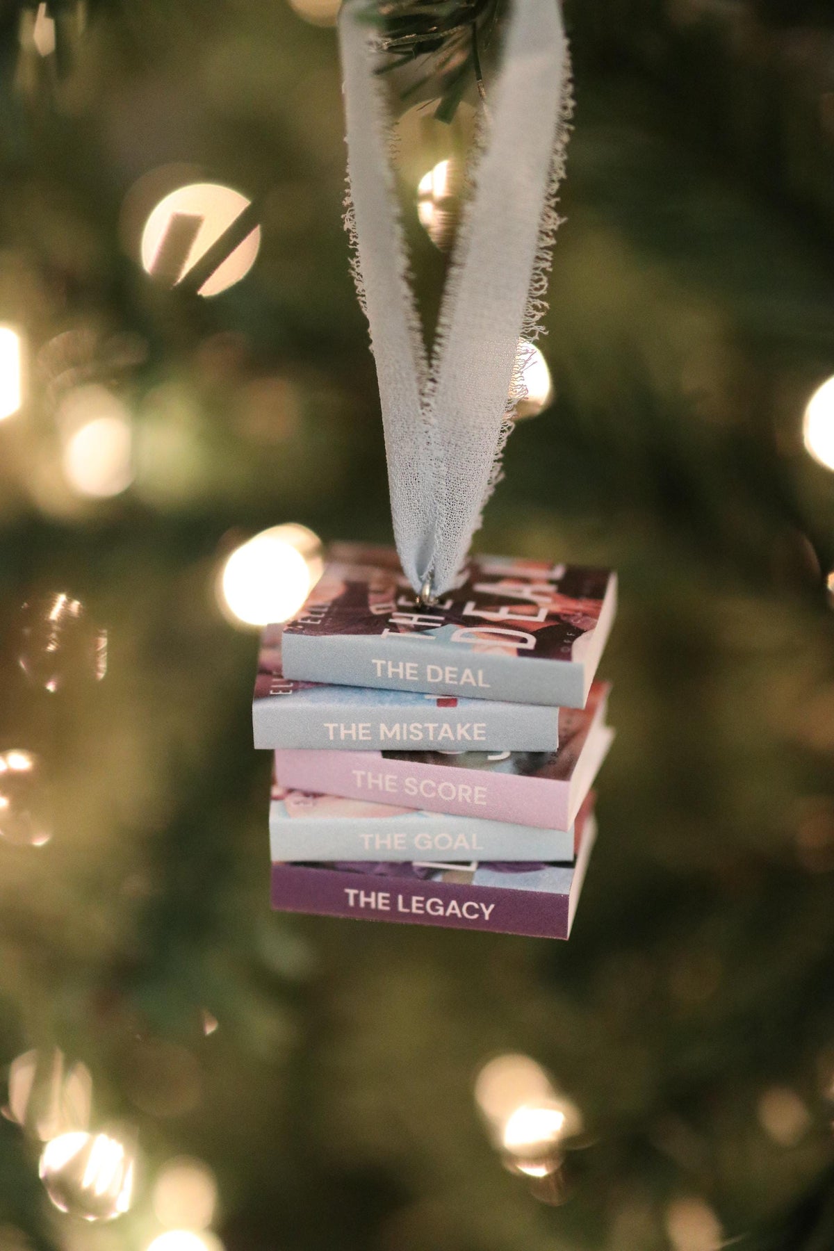 Off-Campus Mini Book Stack Ornament