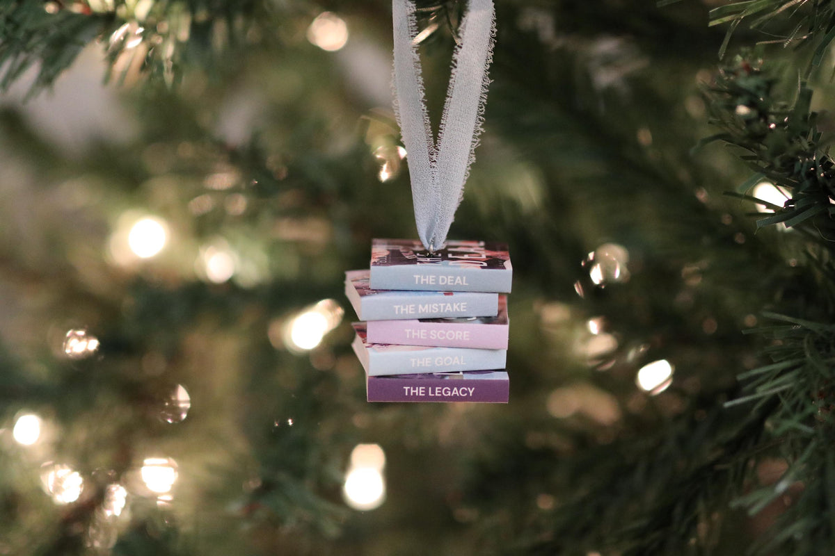Off-Campus Mini Book Stack Ornament