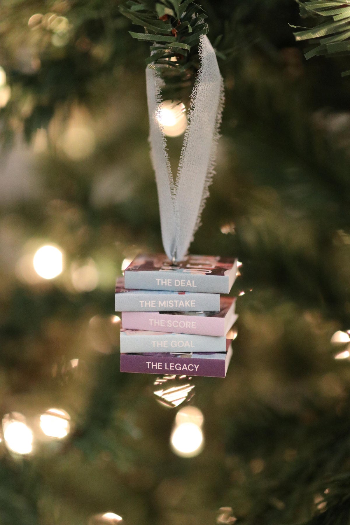 Off-Campus Mini Book Stack Ornament