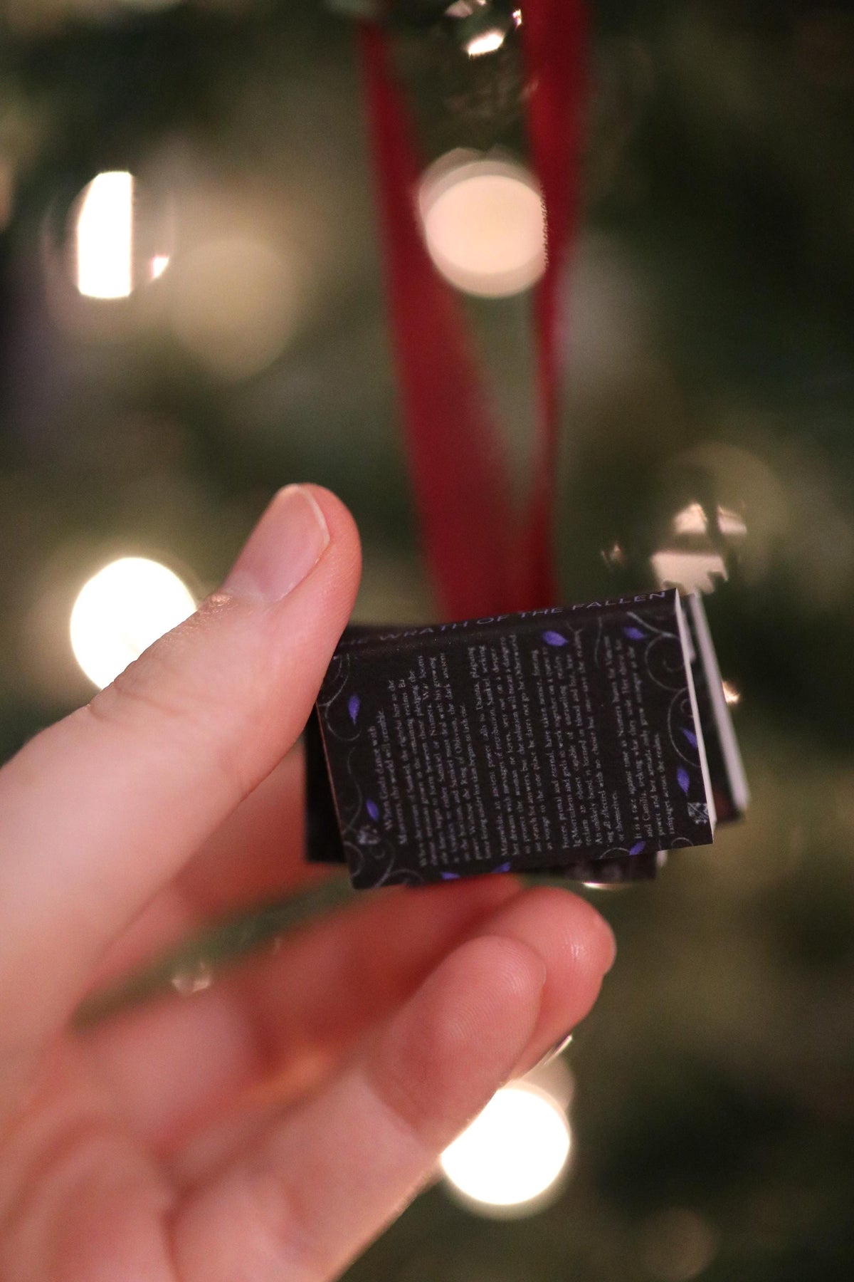 The Book of Azrael Mini Book Stack Ornament