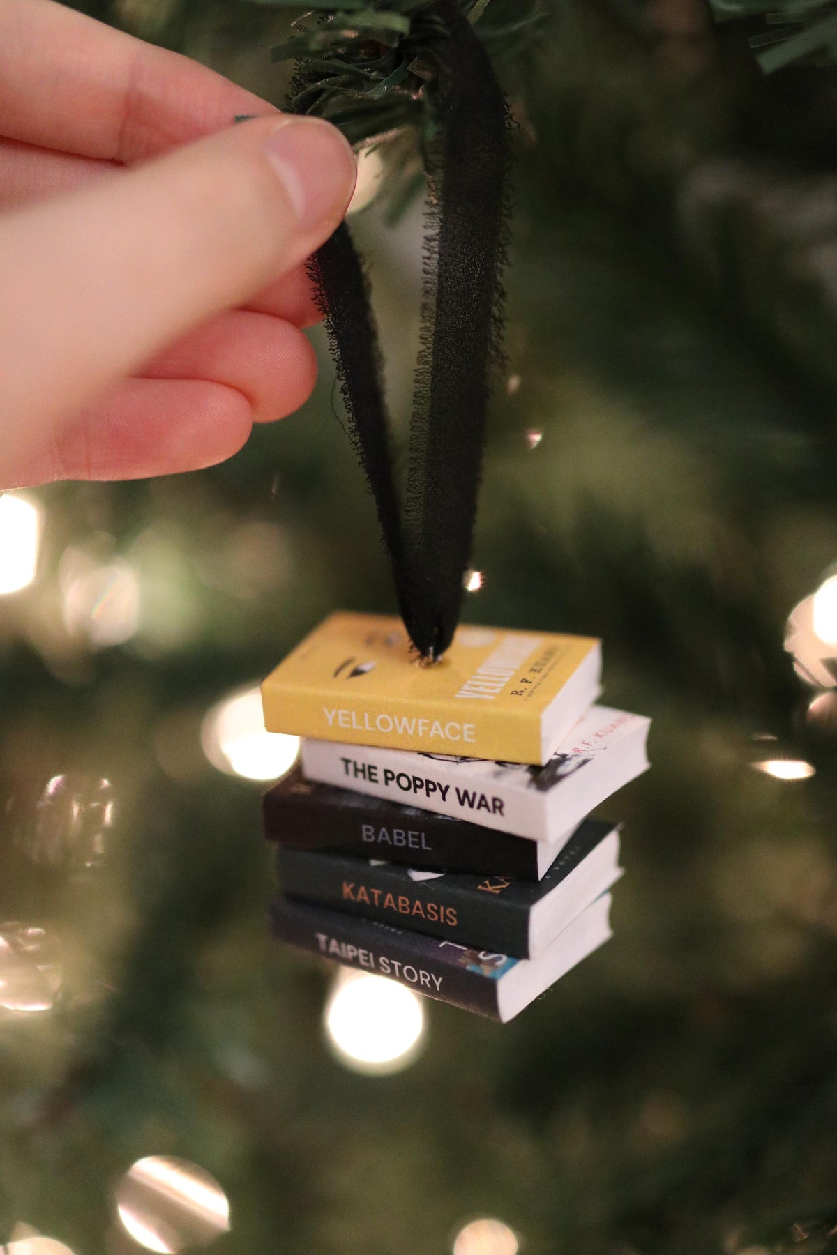 RF Kuang Mini Book Stack Ornament