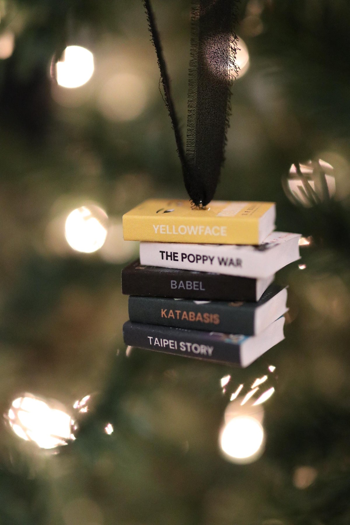 RF Kuang Mini Book Stack Ornament