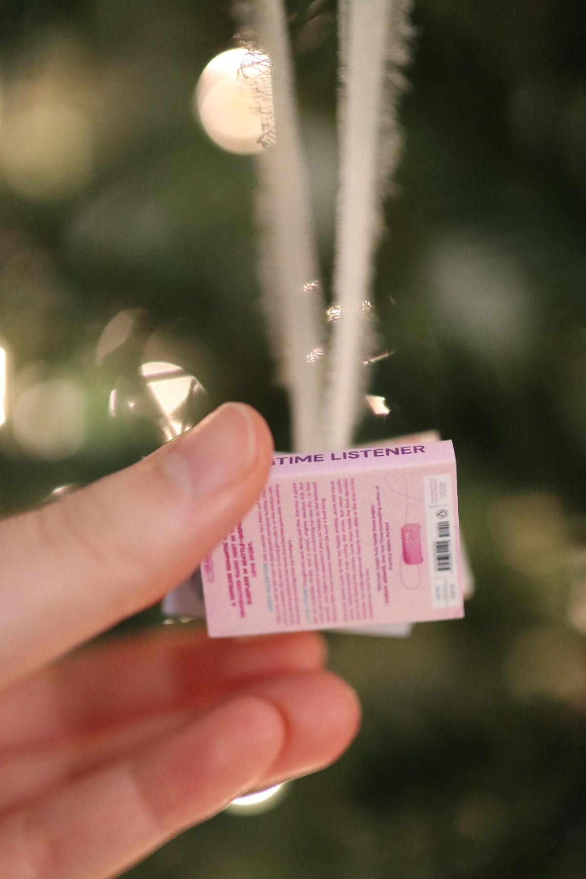 First-Time Caller Mini Book Stack Ornament