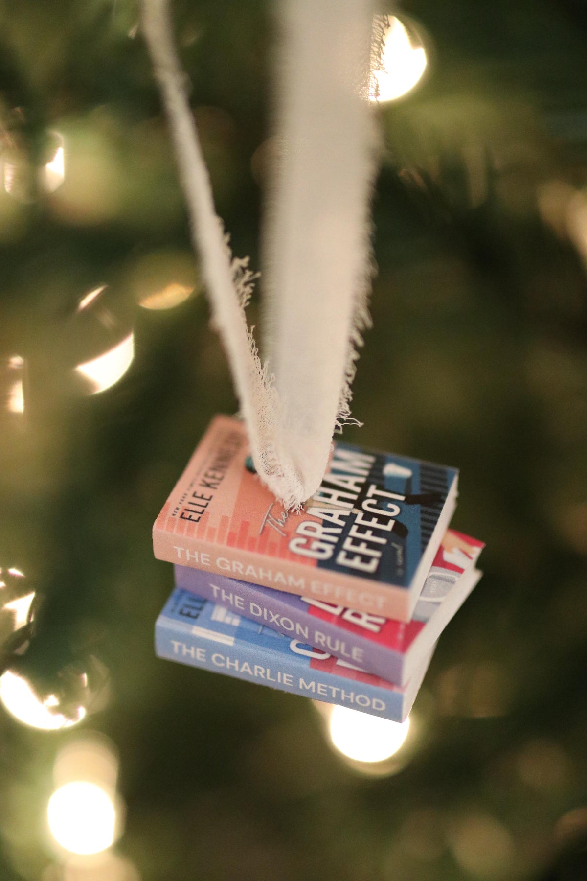 The Graham Effect Mini Book Stack Ornament