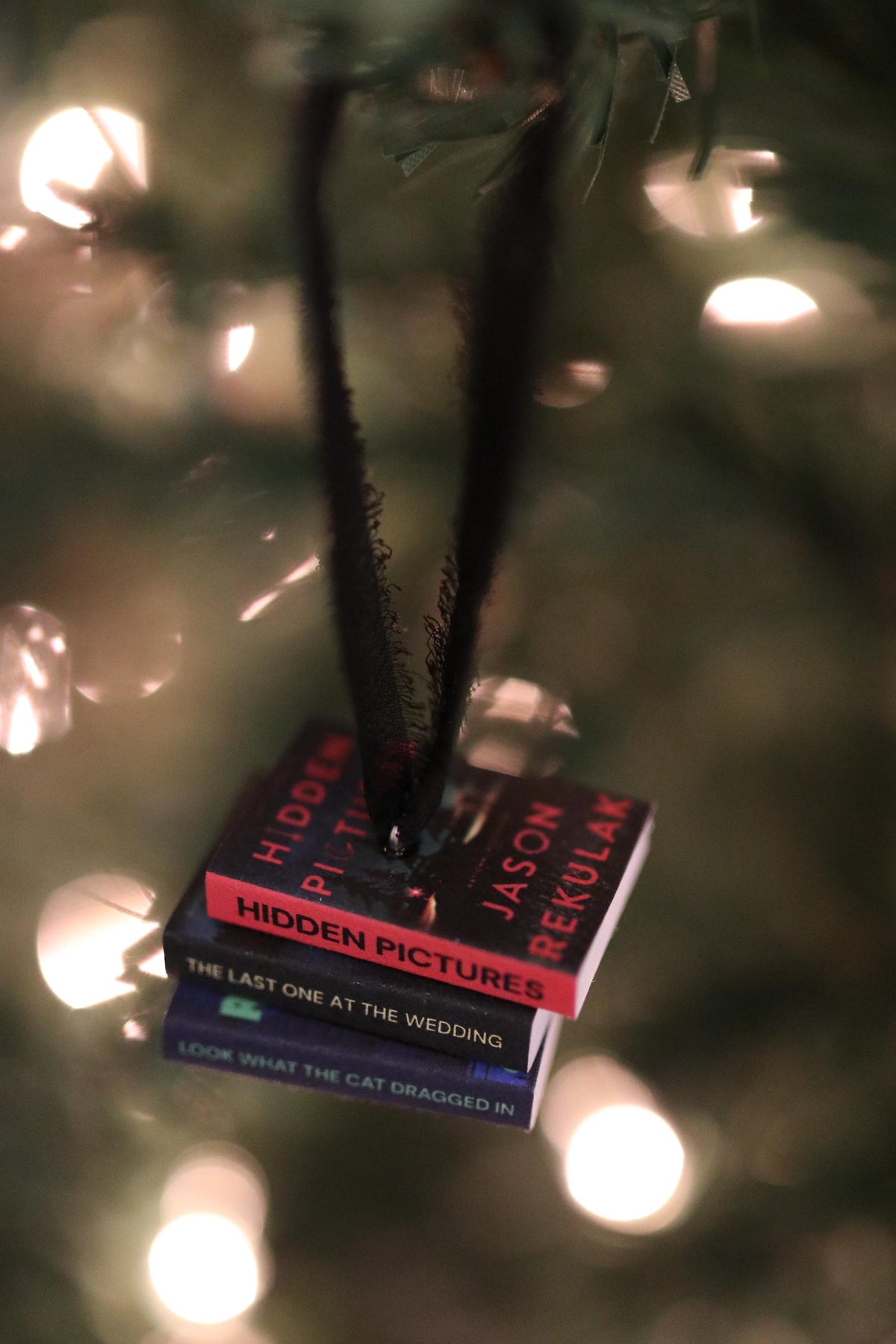 Jason Rekulak Mini Book Stack Ornament