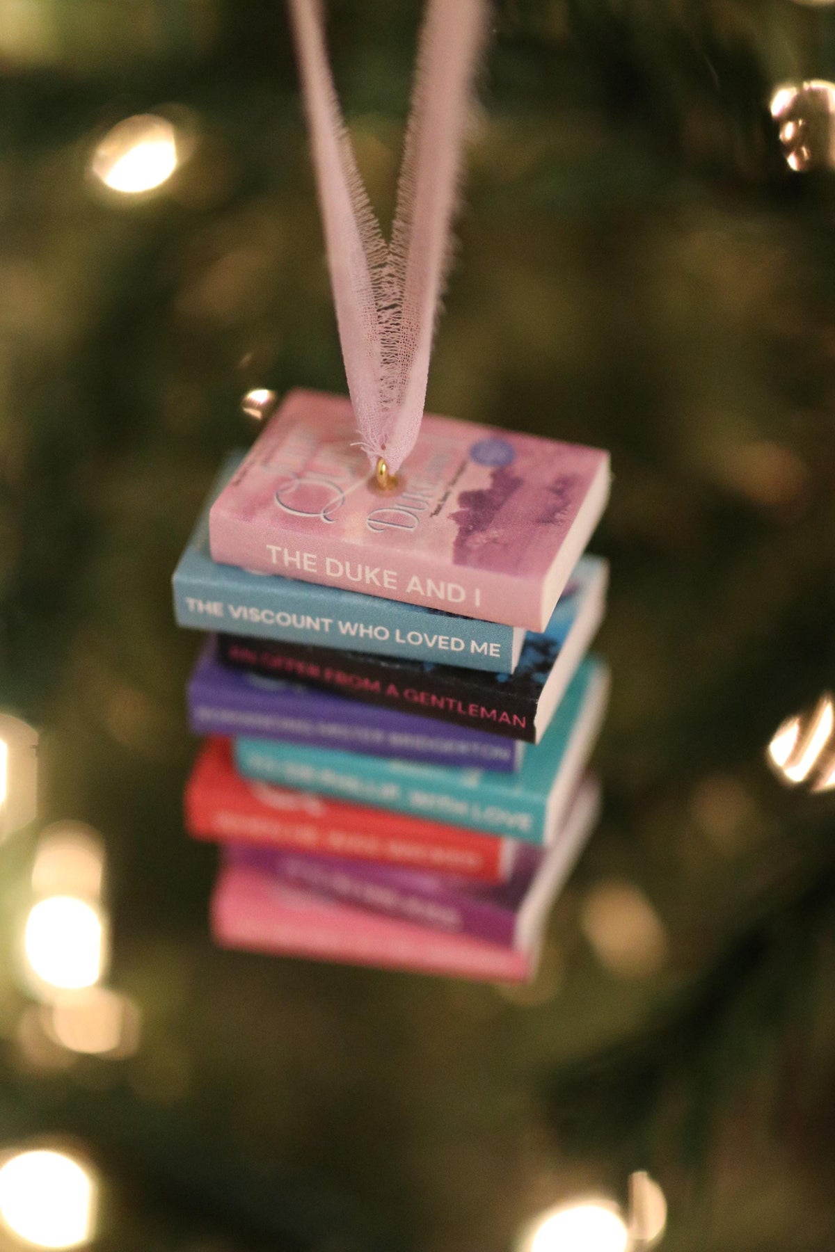 Bridgerton Mini Book Stack Ornament