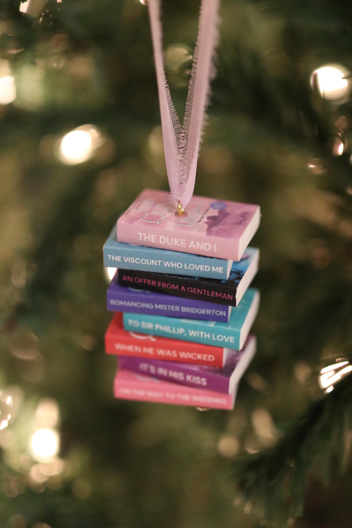 Bridgerton Mini Book Stack Ornament