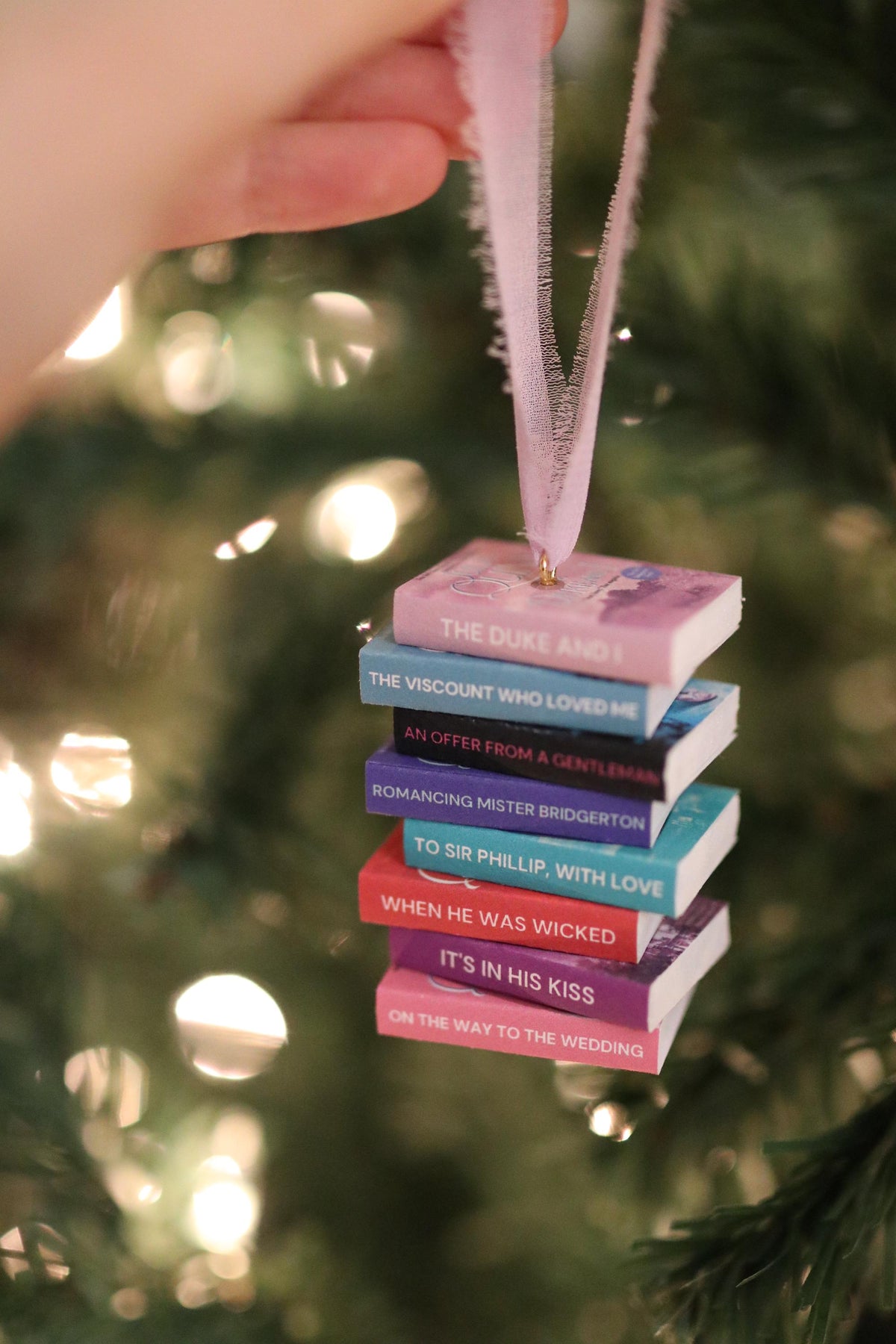 Bridgerton Mini Book Stack Ornament