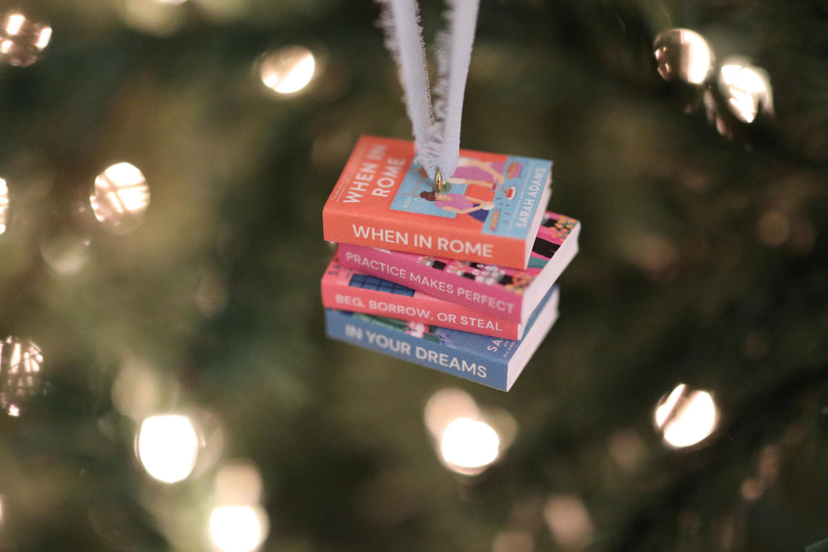 When in Rome Mini Book Stack Ornament