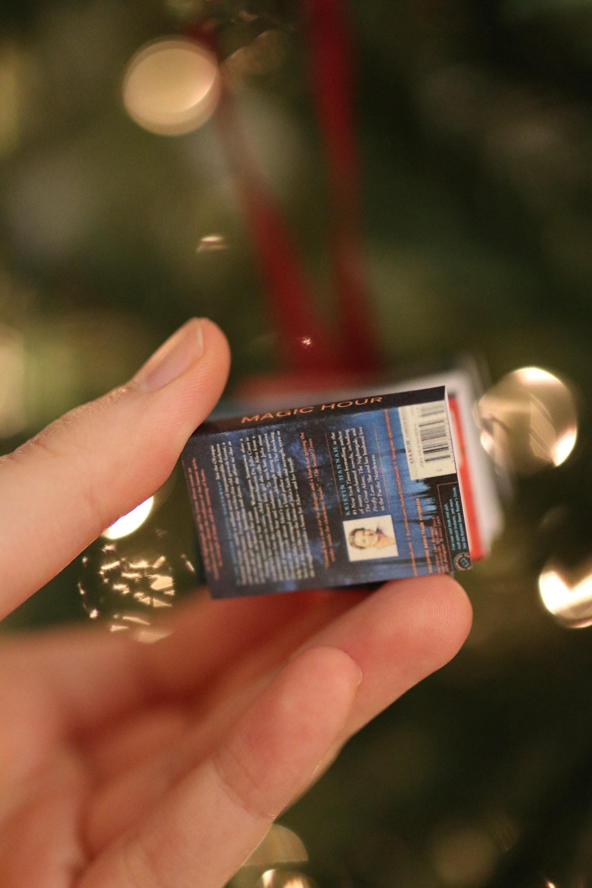 Kristin Hannah Mini Book Stack Ornament