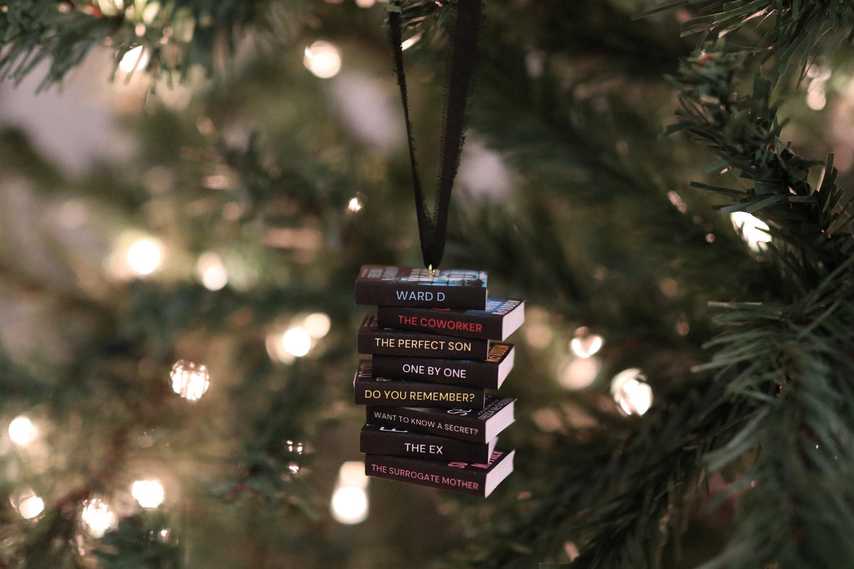 Freida McFadden Mini Book Stack Ornament
