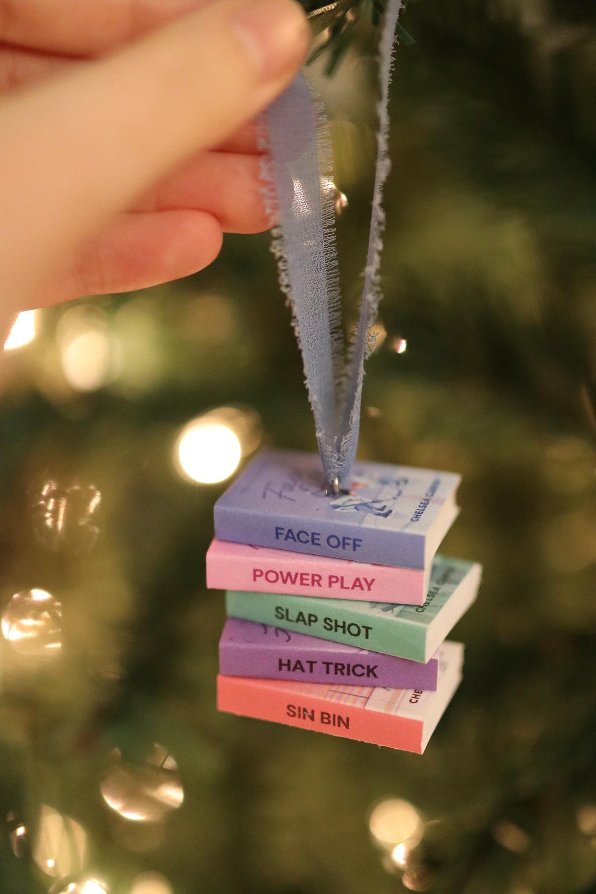 D.C. Stars Mini Book Stack Ornament