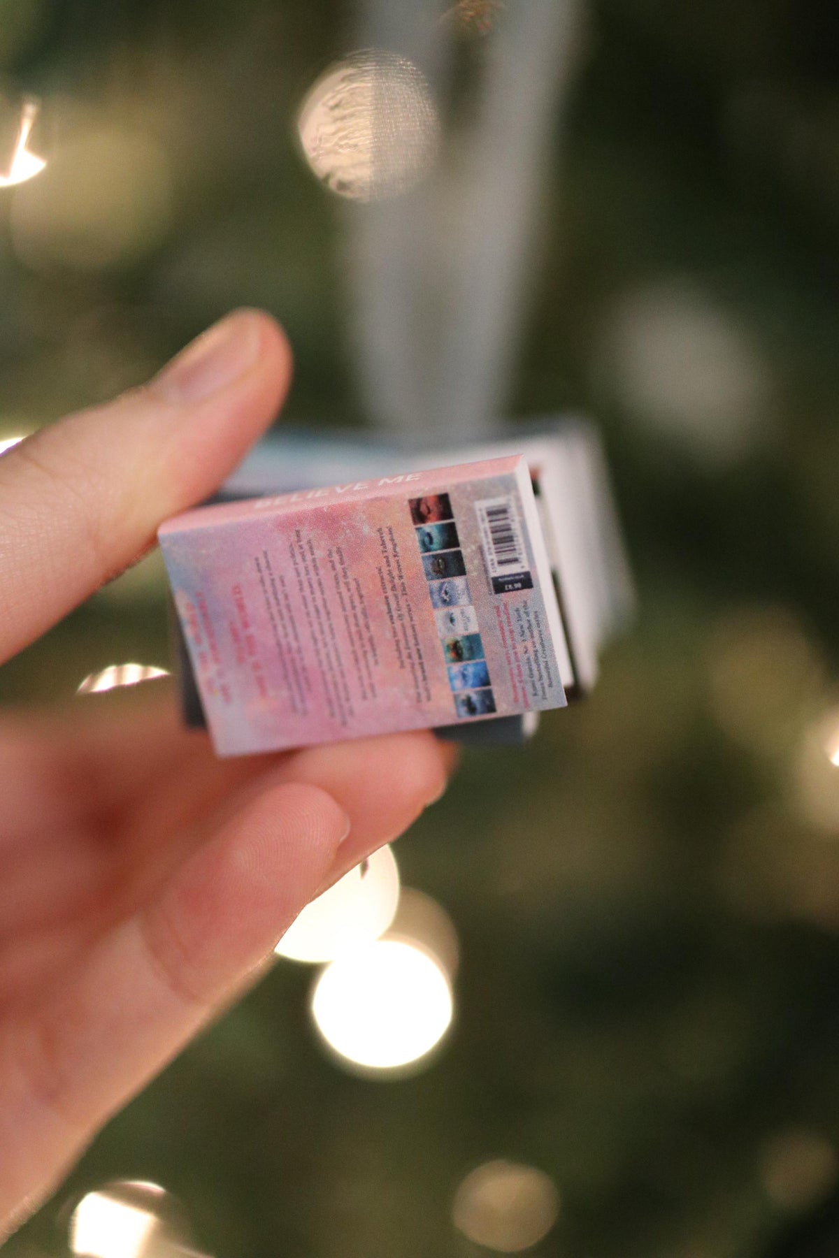 Shatter Me Mini Book Stack Ornament