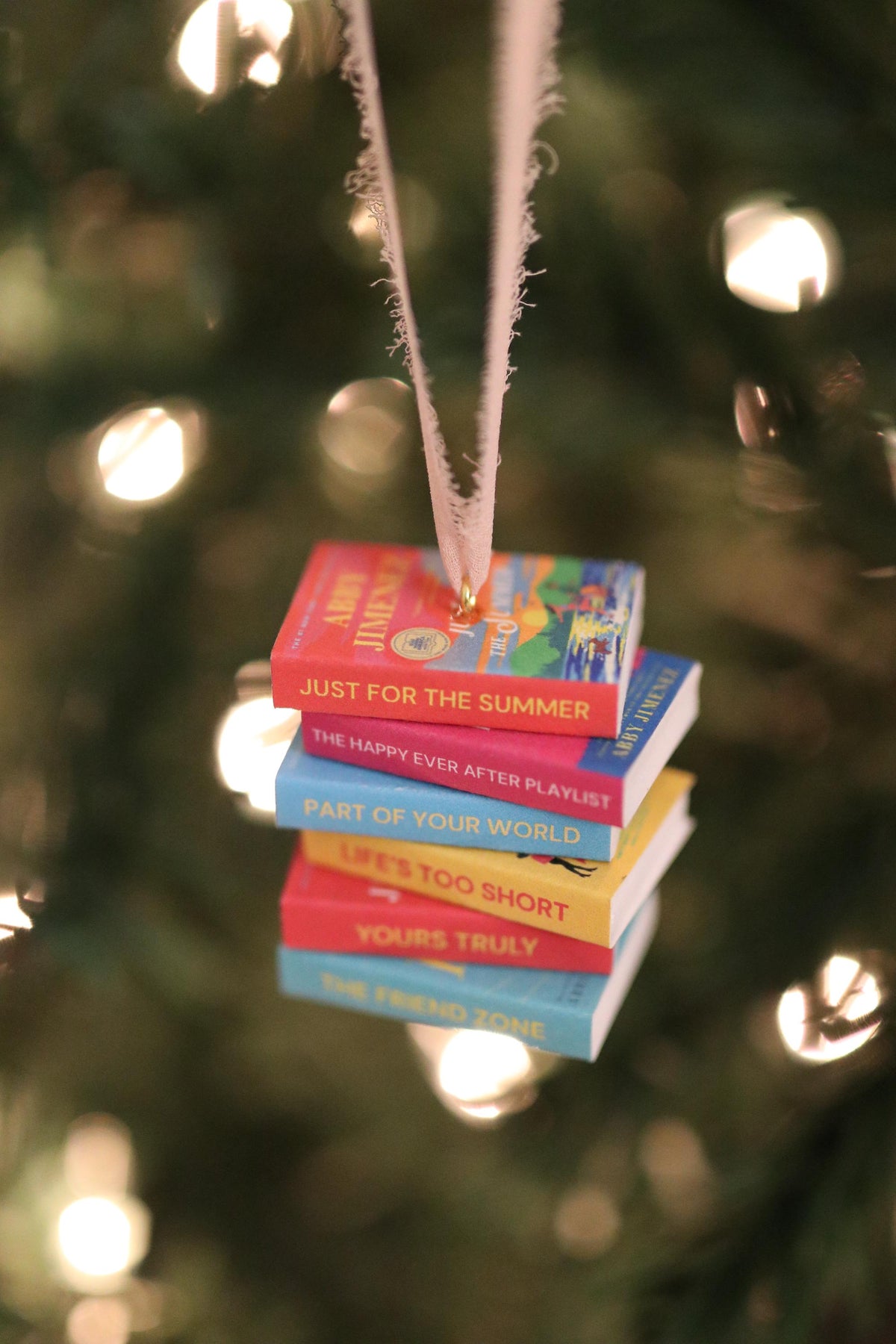 Abby Jimenez Mini Book Stack Ornament