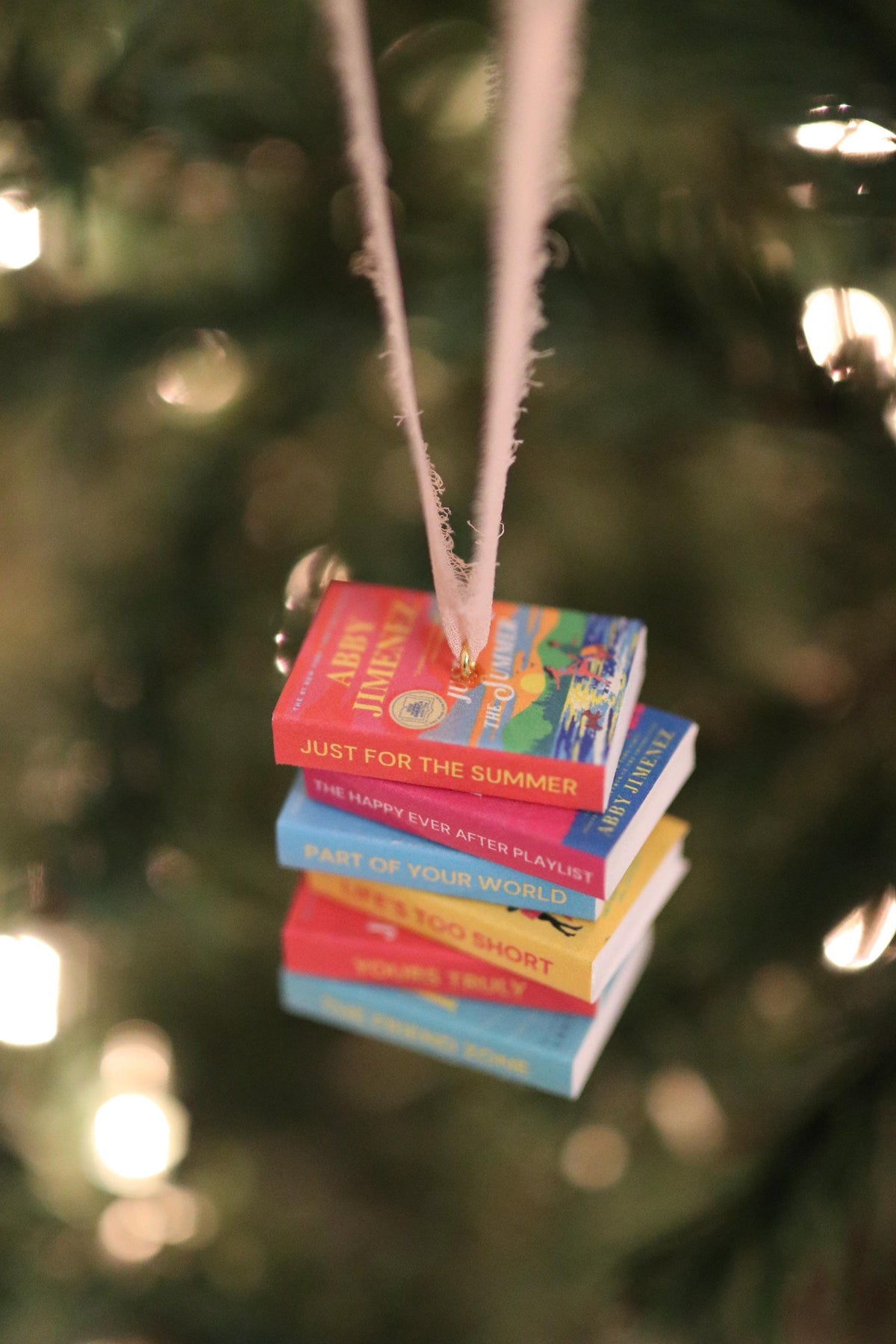 Abby Jimenez Mini Book Stack Ornament