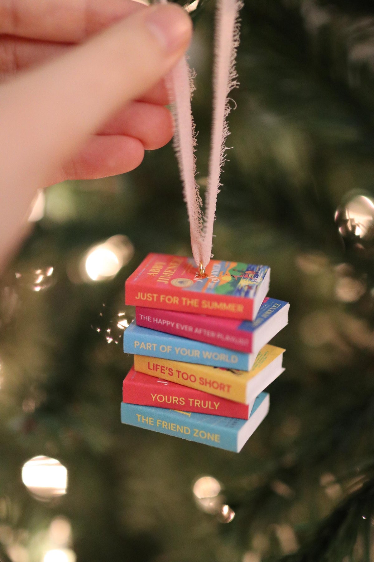 Abby Jimenez Mini Book Stack Ornament