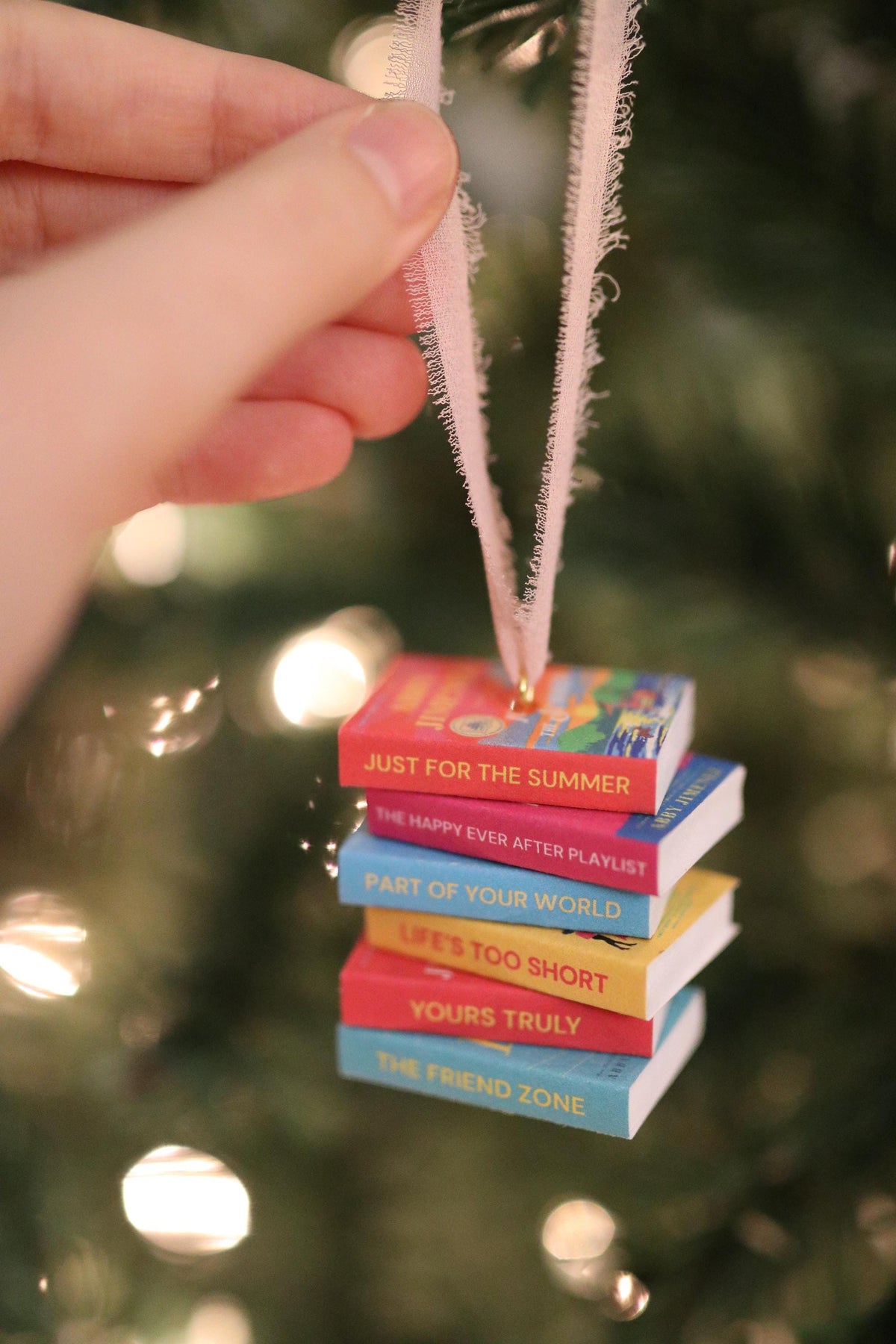 Abby Jimenez Mini Book Stack Ornament