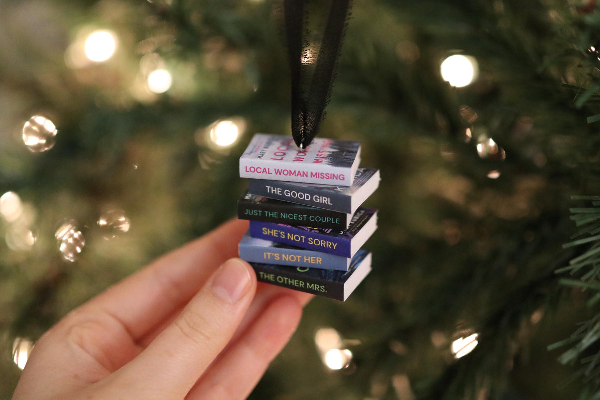 Mary Kubica Mini Book Stack Ornament