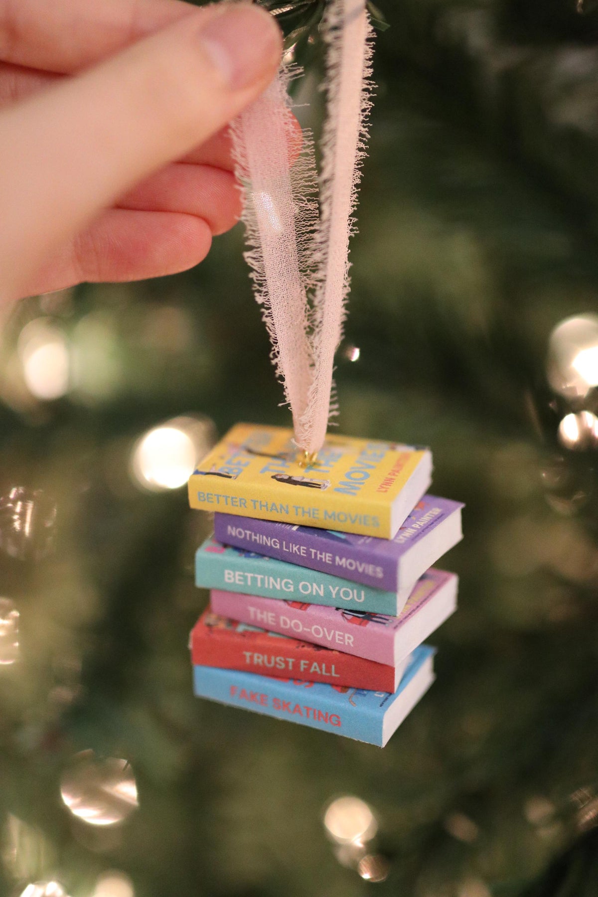 Lynn Painter Mini Book Stack Ornament