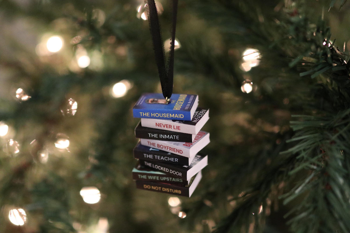Freida McFadden Mini Book Stack Ornament