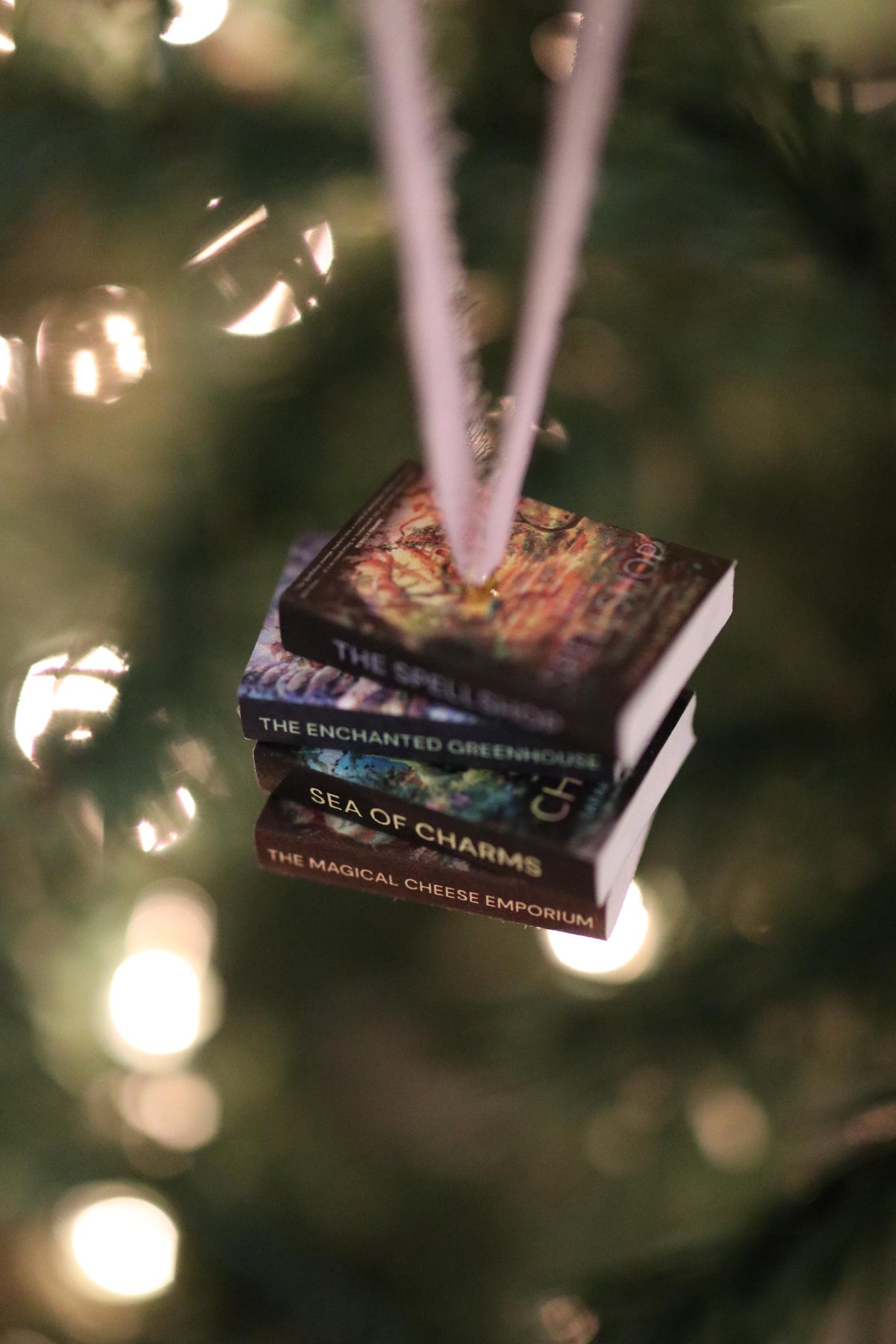 The Spellshop Mini Book Stack Ornament