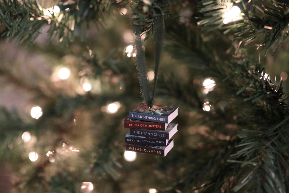 The Lightning Thief Mini Book Stack Ornament