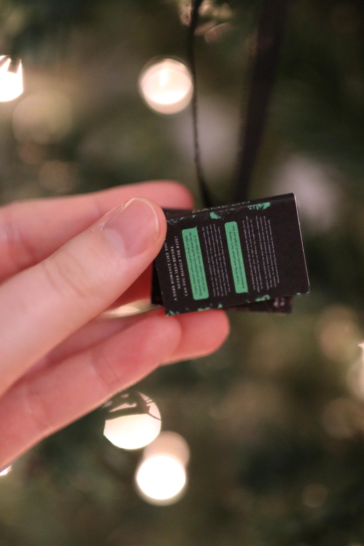Lights Out Mini Book Stack Ornament