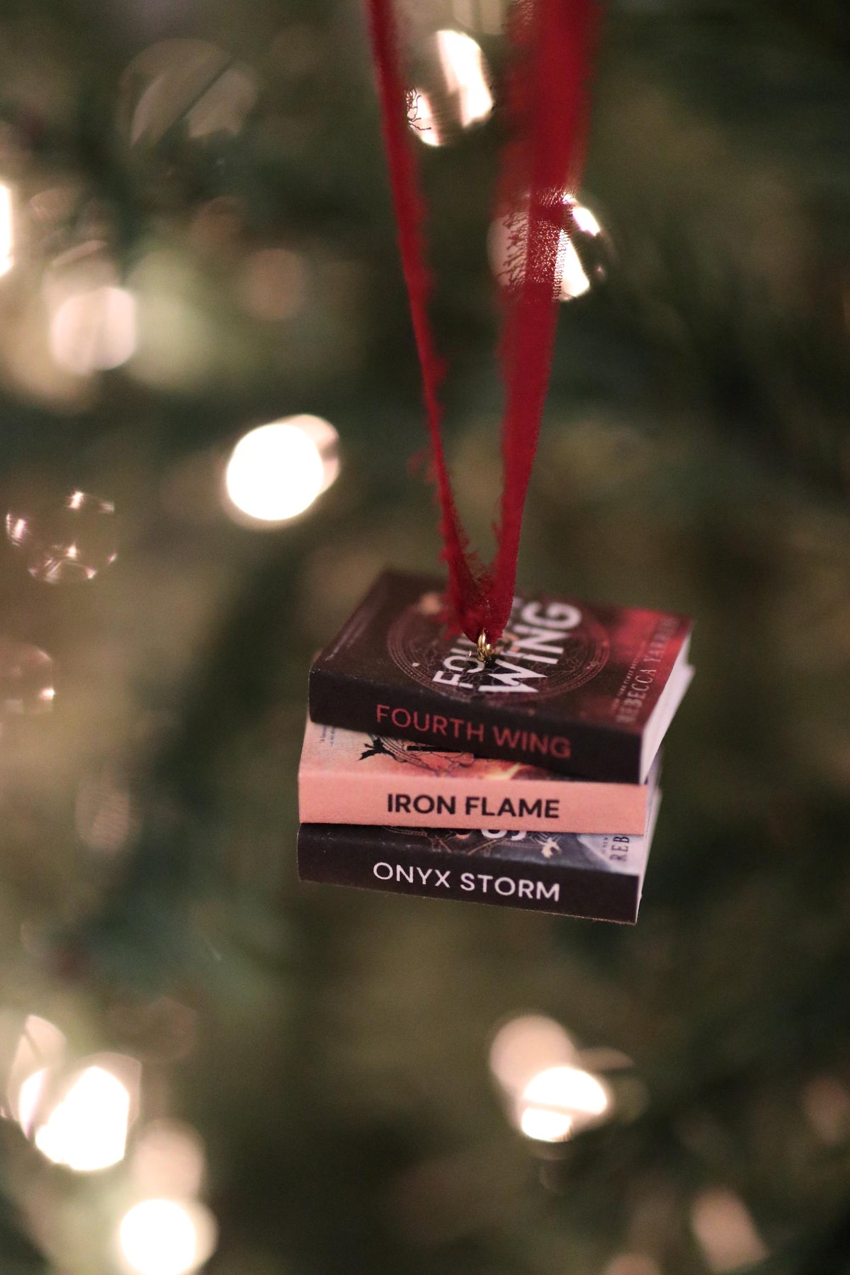 Special Fourth Wing Mini Book Stack Ornament