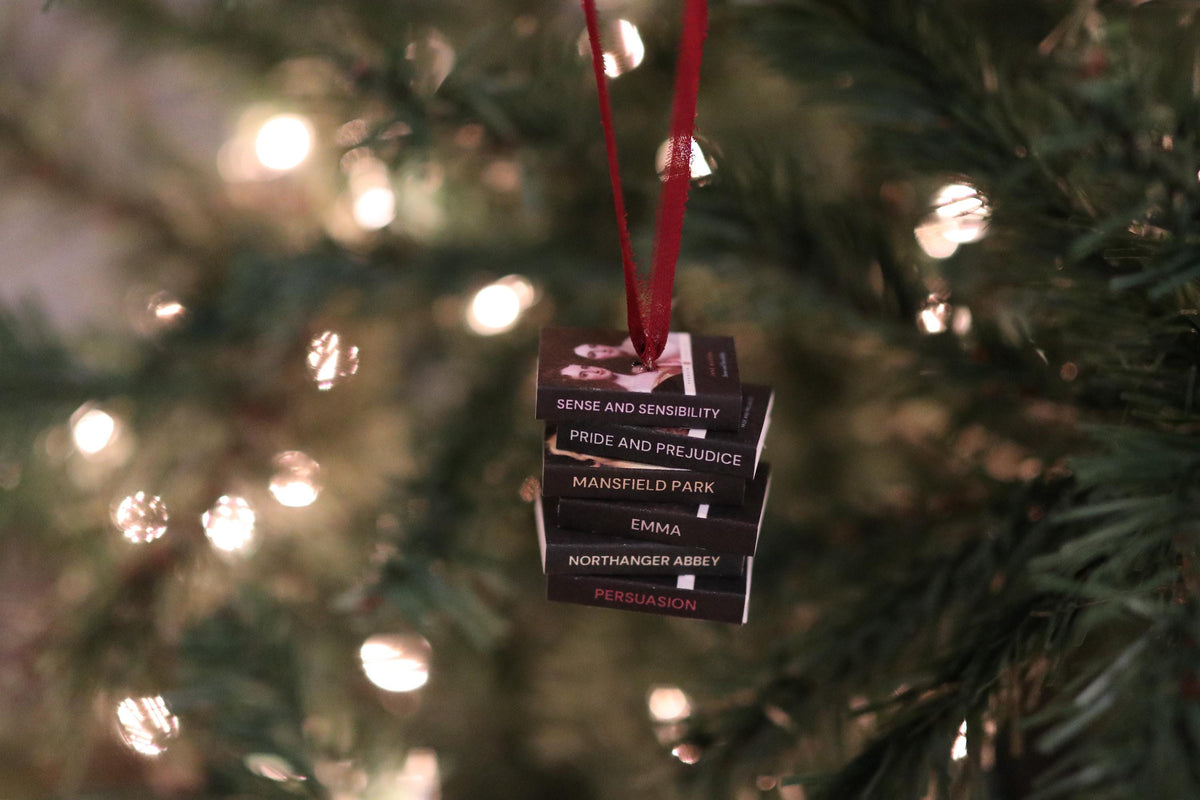 Jane Austen Mini Book Stack Ornament