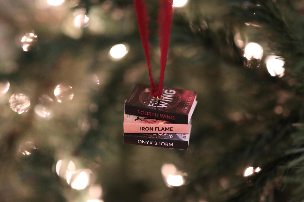 Special Fourth Wing Mini Book Stack Ornament