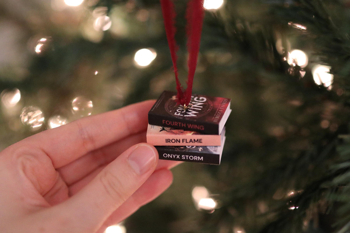 Special Fourth Wing Mini Book Stack Ornament