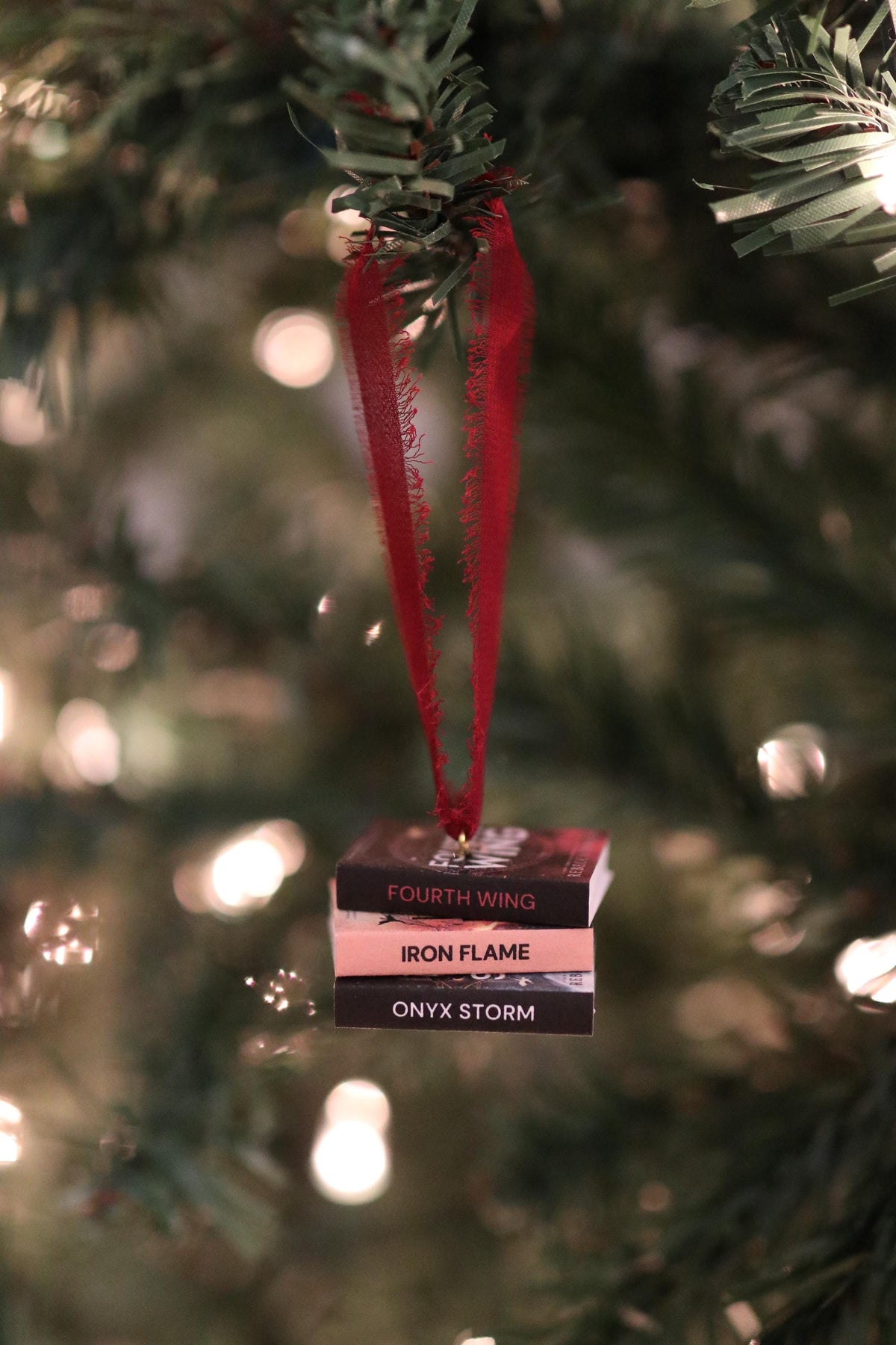 Special Fourth Wing Mini Book Stack Ornament