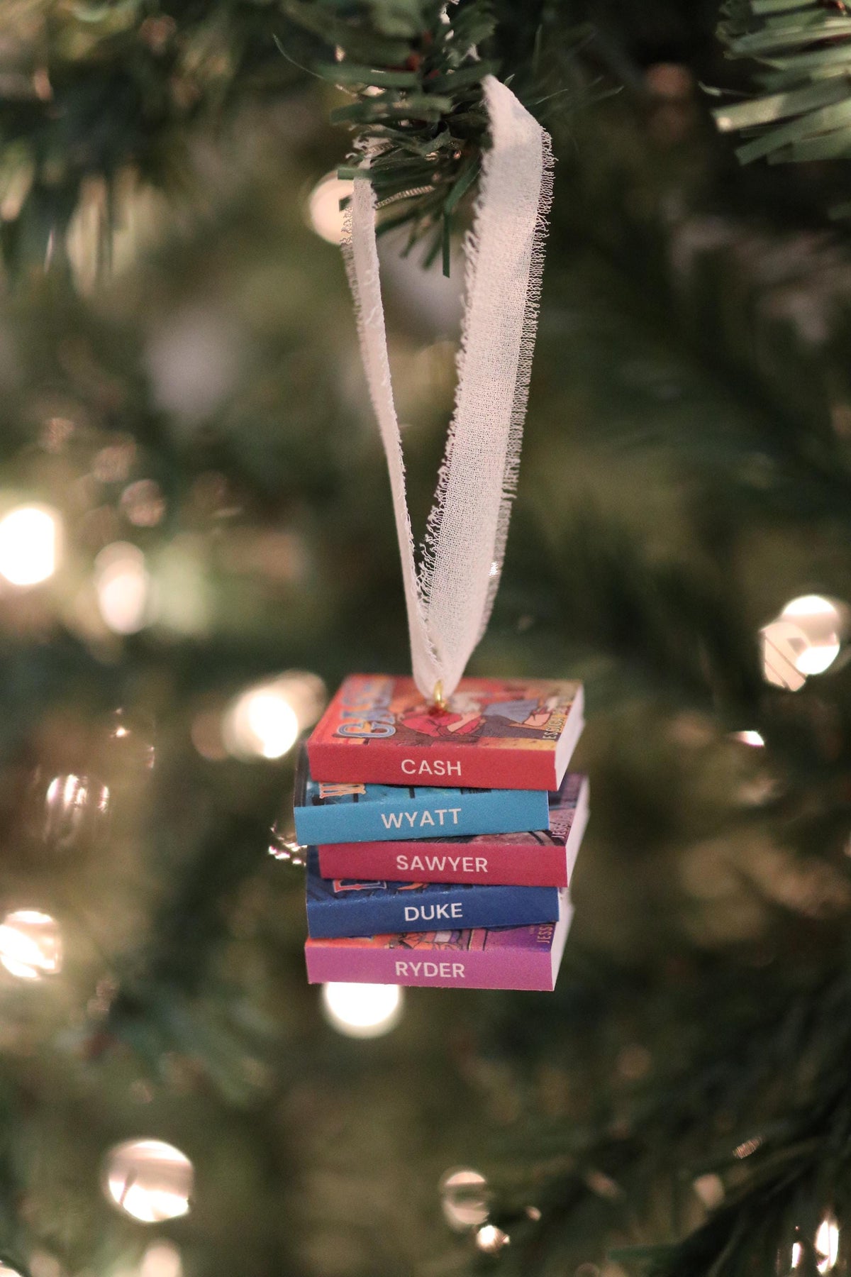 Cash Mini Book Stack Ornament