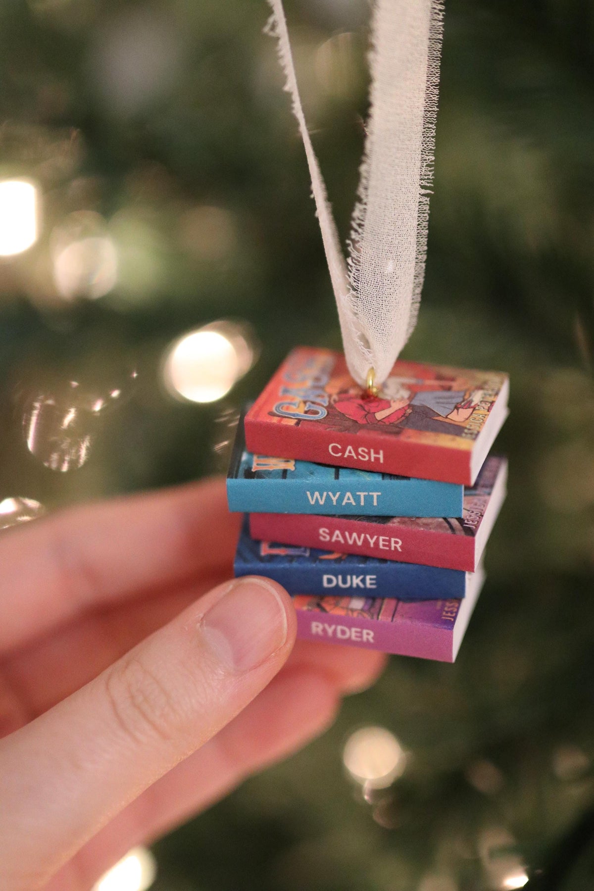 Cash Mini Book Stack Ornament